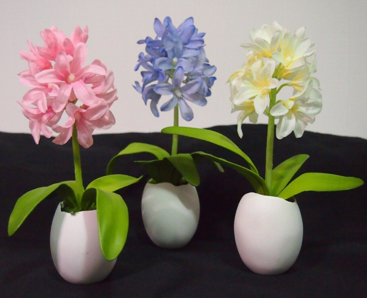Martha Stewart/Grandin Road Set Of 3 Hyacinth Eggs For Easter/Spring Decorating