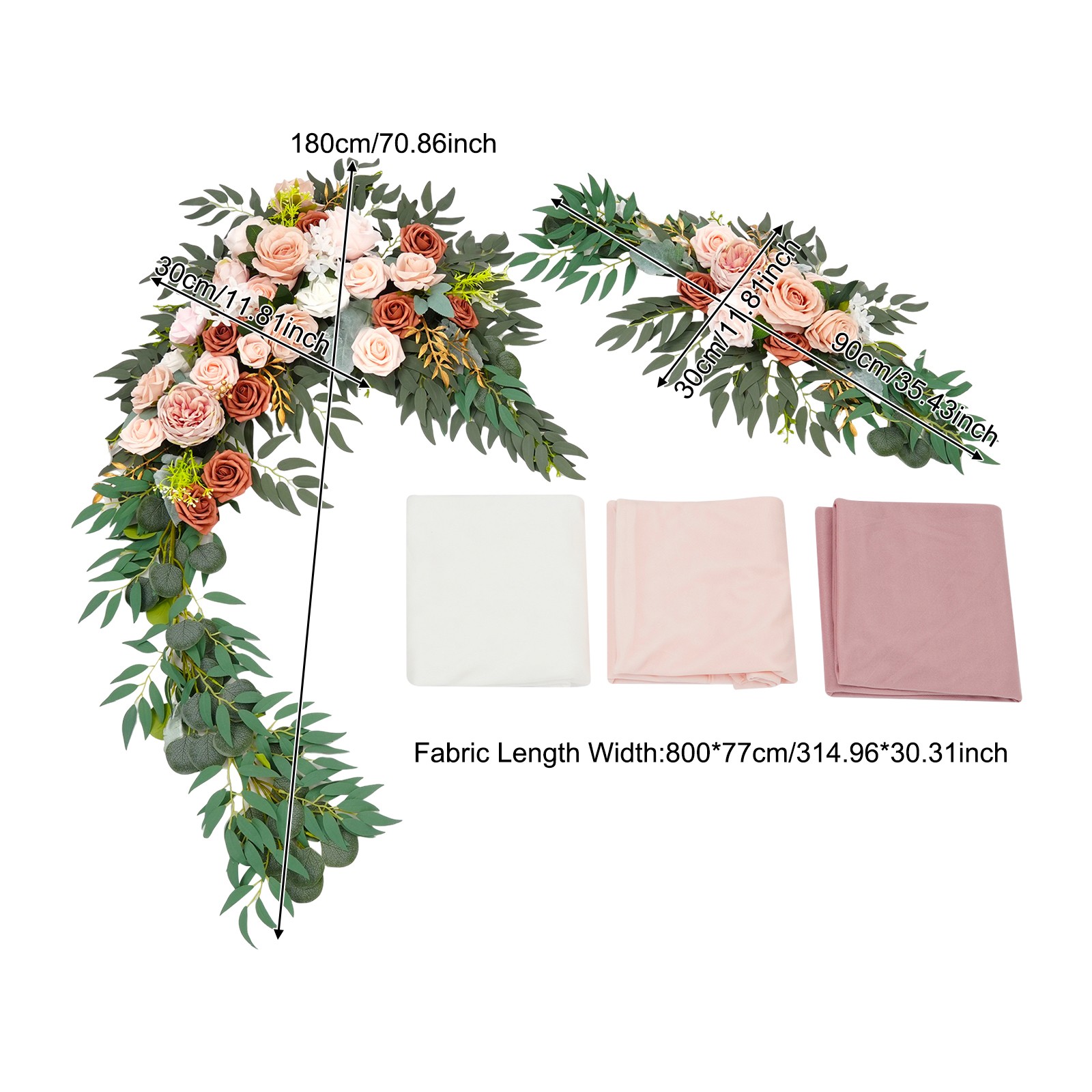 Decorative Artificial Flowers, Artificial Wedding Arch Flower Kit, Wedding Artif