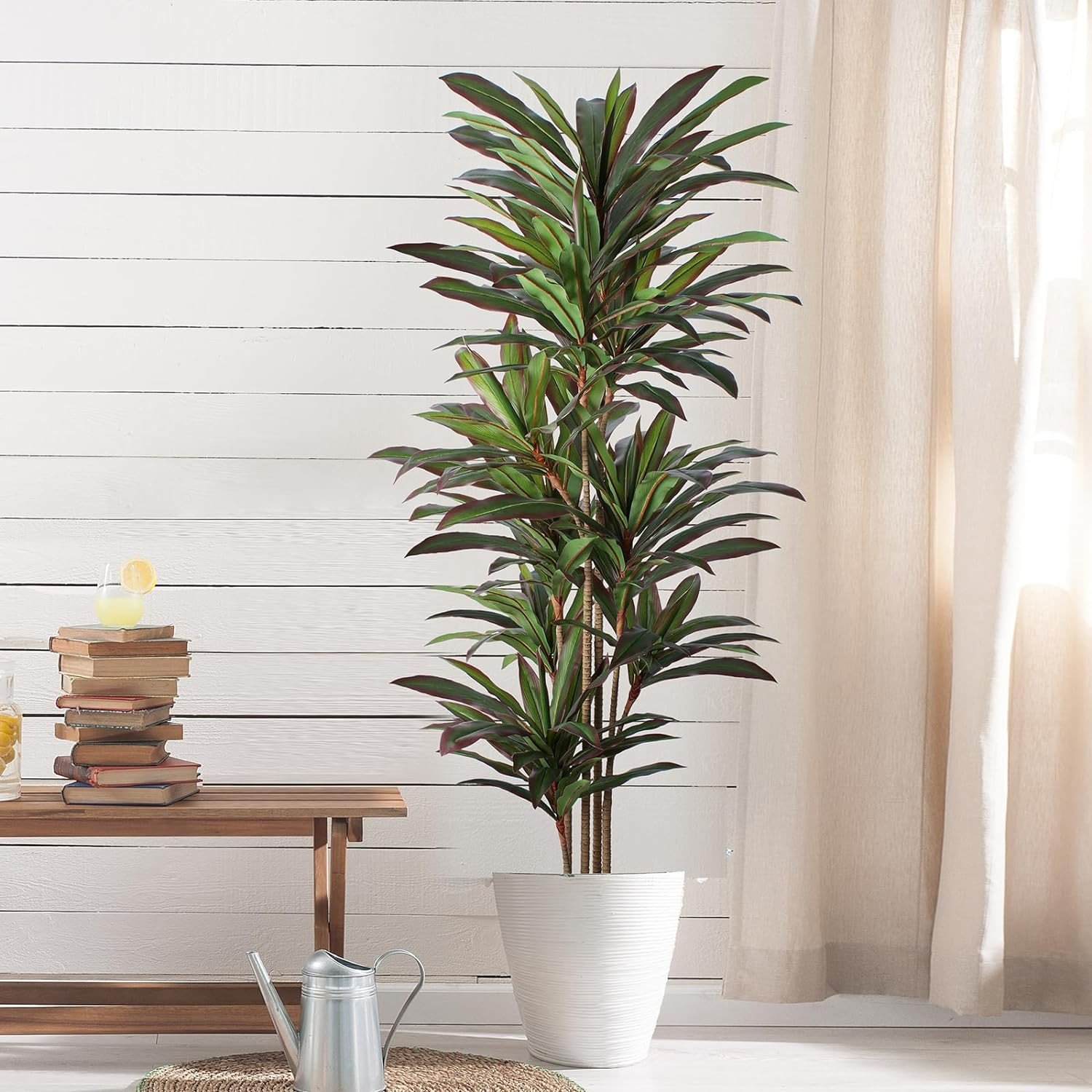 6Ft Dracaena Red Yucca Artificial Plant – Realistic Faux Tree for Home Decor