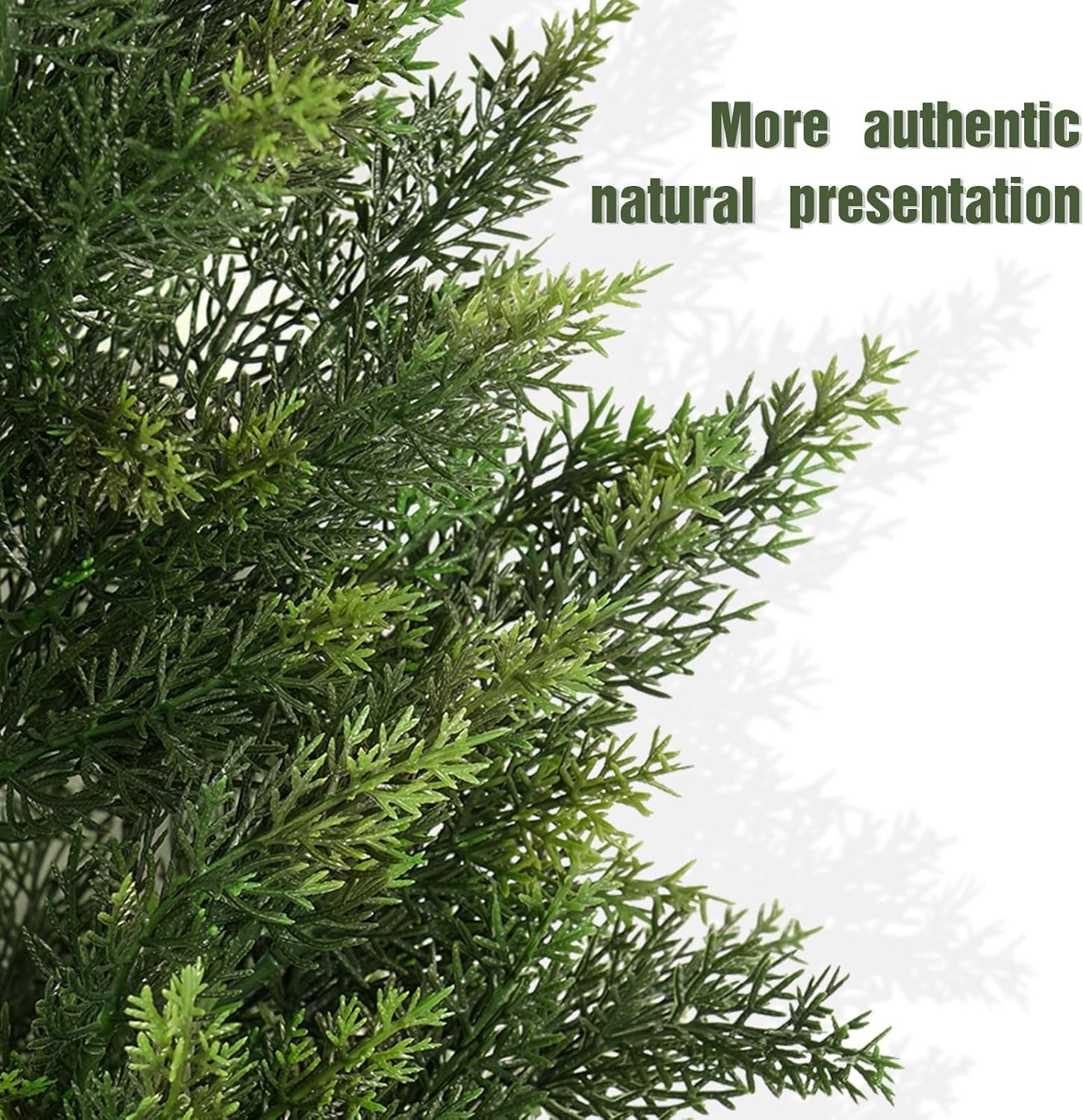 Vitalismo Artificial Topiary Cedar Trees 6FT Tall 2 Set, Outdoor Indoor Faux Pin