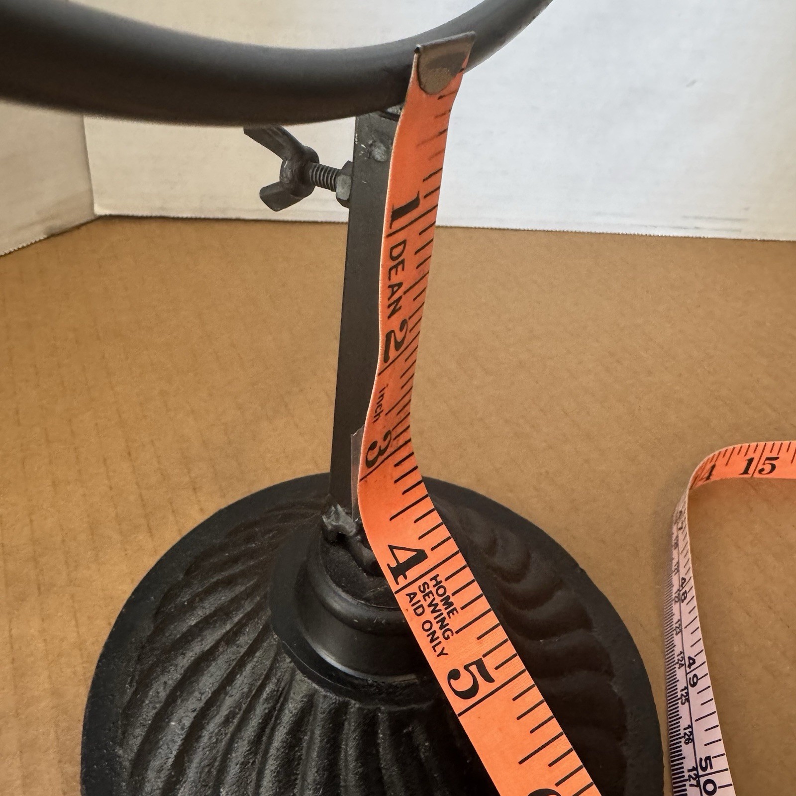 WREATH HOOK STAND Adjustable Height Free Standing Wrought Iron set of 2