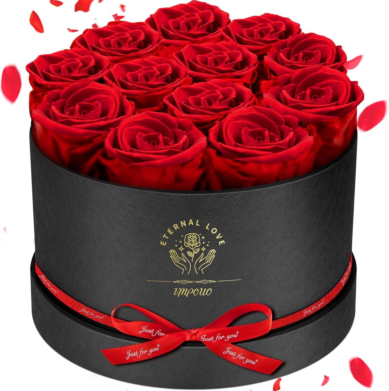 Lovely Preserved Roses in Box Perfect for Anniversary and Birthday Gifts