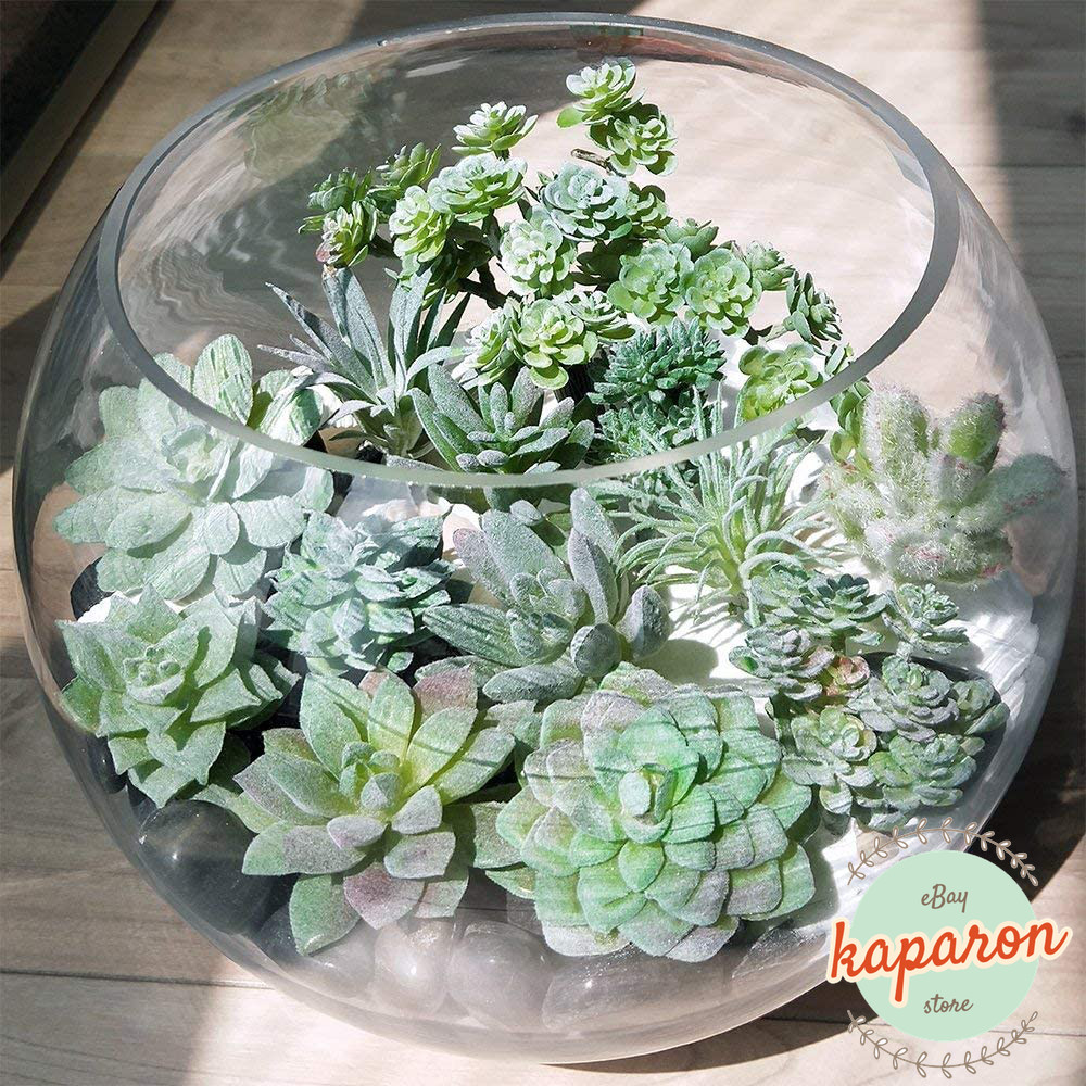 11Pcs Artificial Succulent Plants, Mini Unpotted Fake Faux Succulents Green