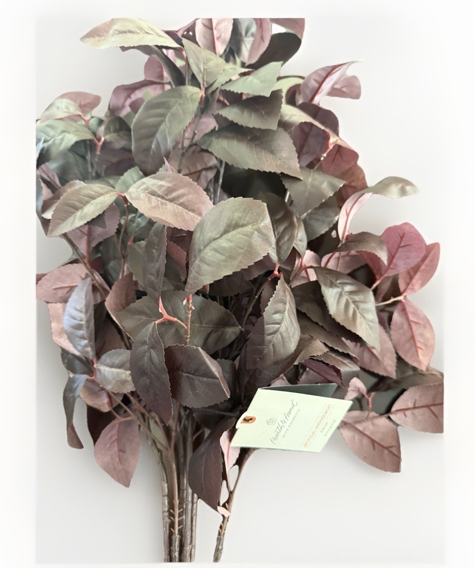 Target Hearth And Hand Artificial Arrangement Plum Leaf NWT