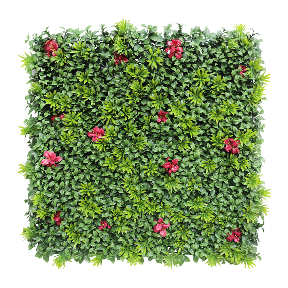 40″x 40″ Artificial 3D Faux Ivy Fence Mixed Panel Mat Wall Fence Hedge Decor #01