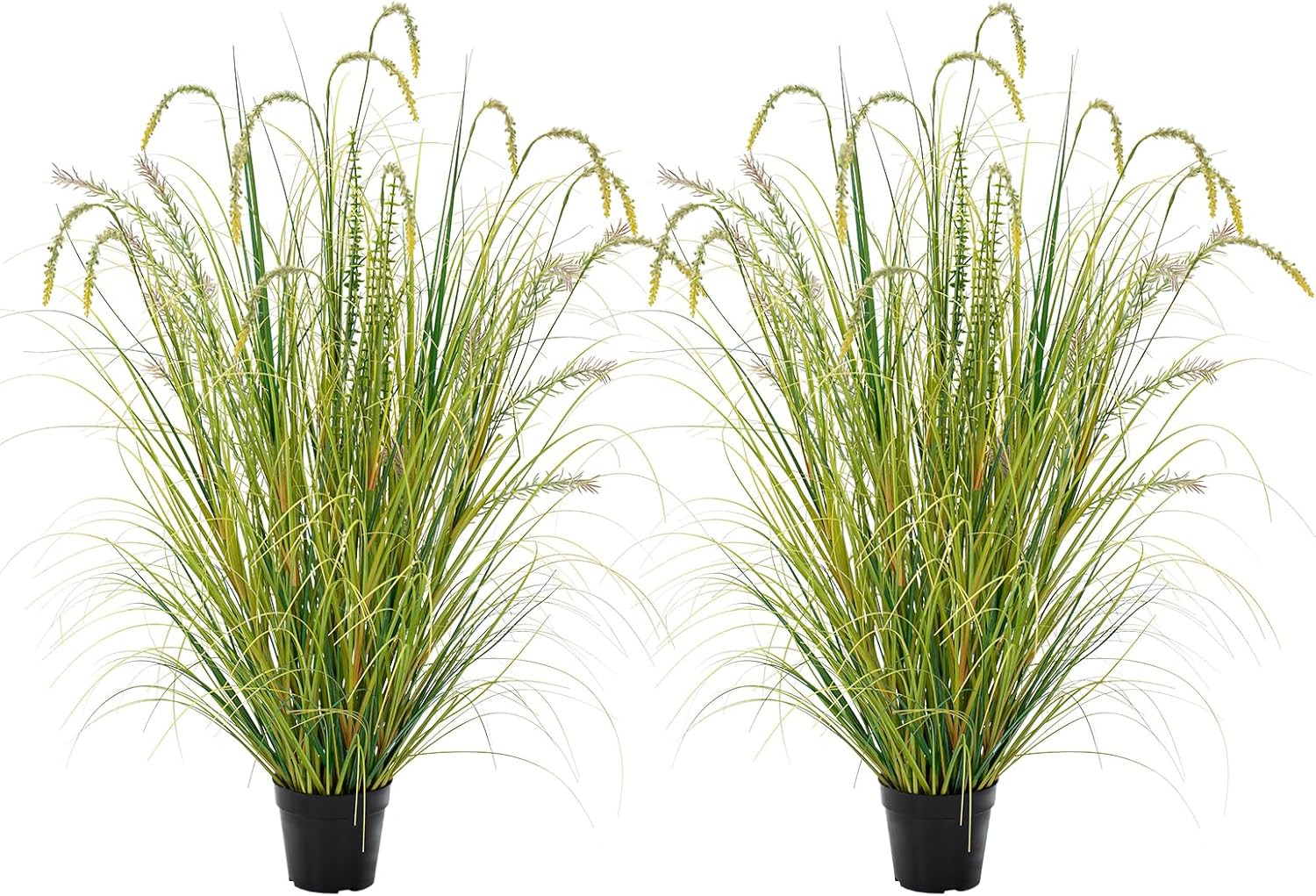 4FT Artificial Reed Grass – 2 Pack Faux Plants for Home & Office Decor