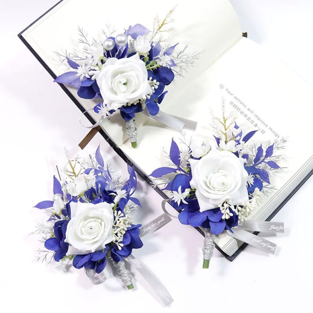 Wrist Corsage and Boutonniere Set for Prom Homecoming Wedding Party Celebrati…