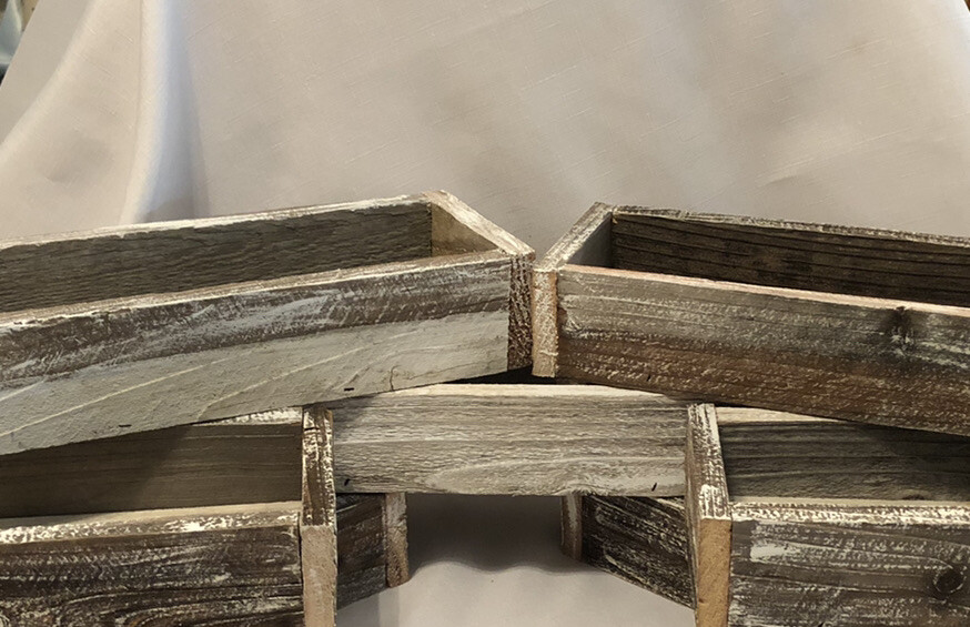 Handmade Chic/Rustic Table Box Decor Made From Reclaimed Wood 12.5 X 5 X 2.75