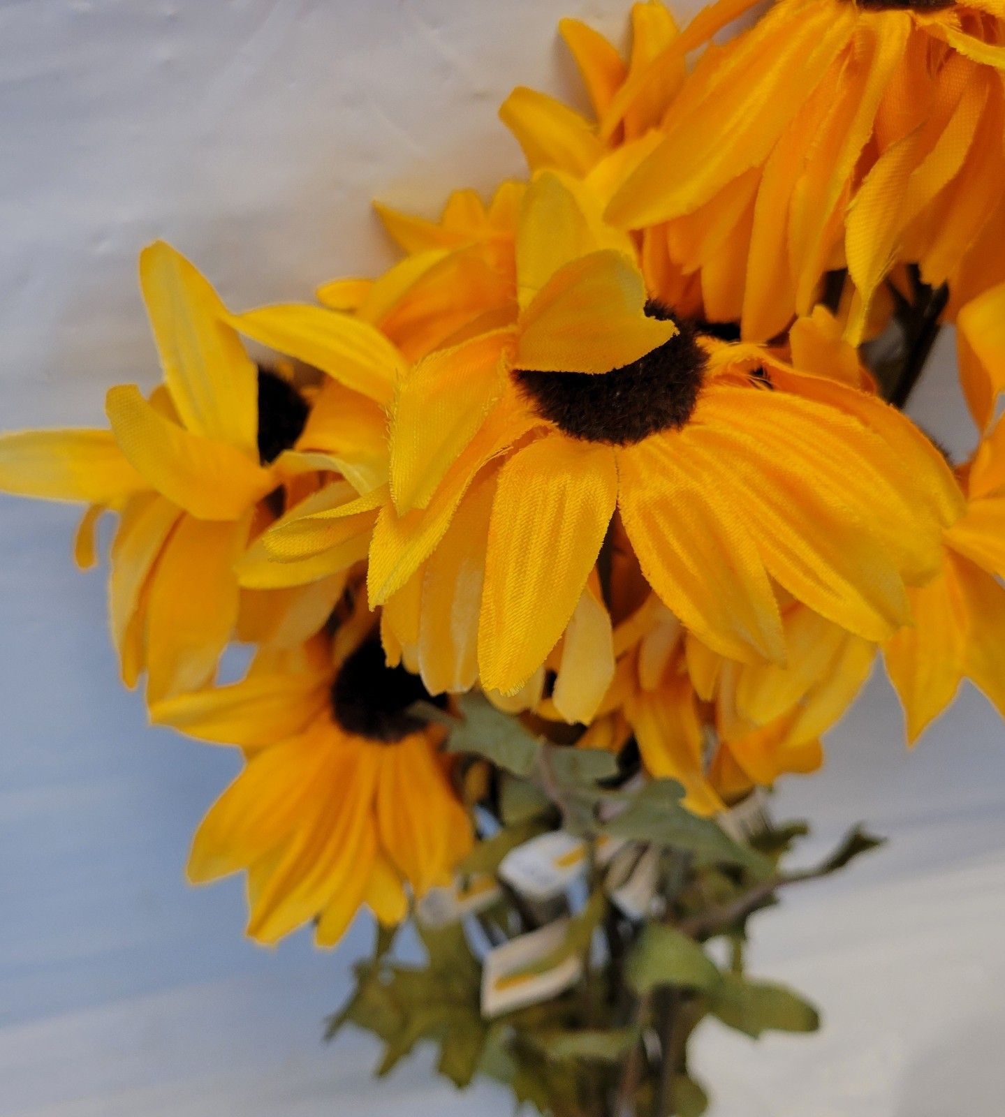 14 Ashland Faux Flowers Yellow Sunflower Lot Stems Picks Craft DIY Fall Harvest