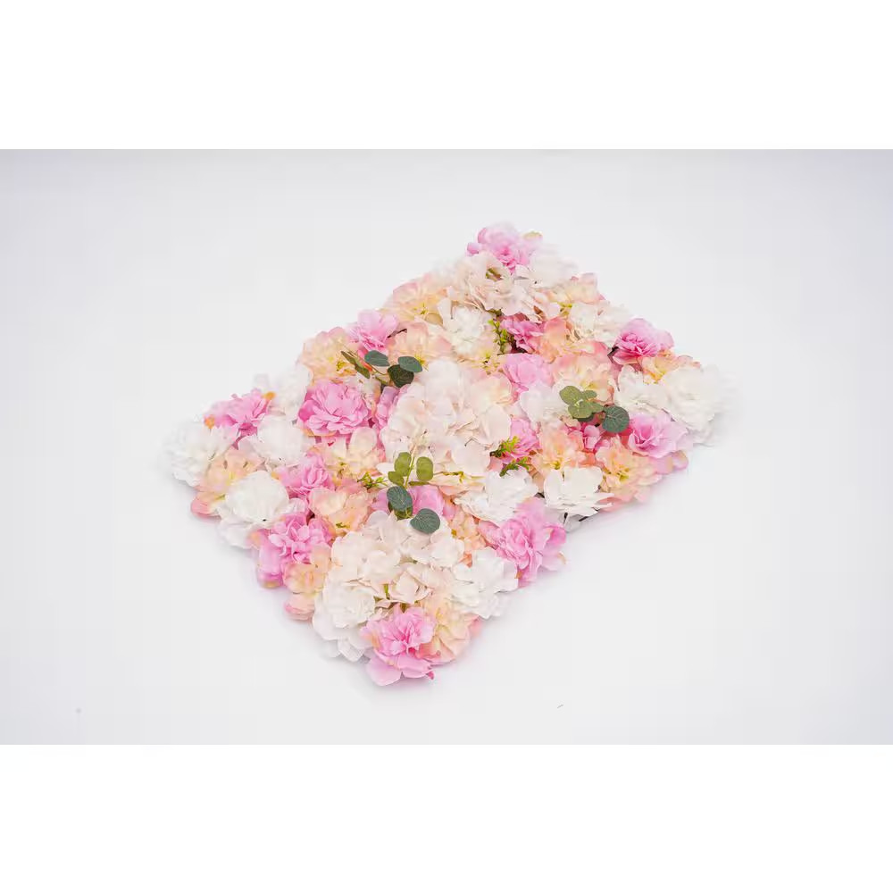 12-Pieces 23.62 In. X 15.74 In. Artificial Silk Hydrangea Dahlia Flowering Plant