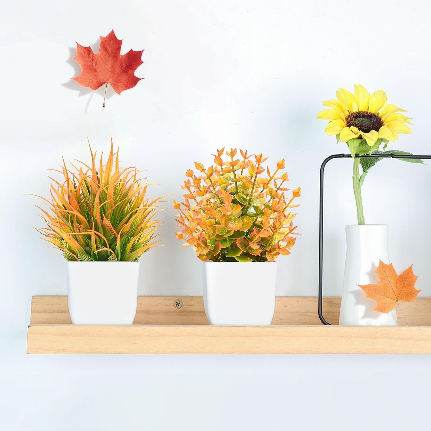 Versatile Artificial Potted Fall Plants – Ideal for Home and Office Spaces