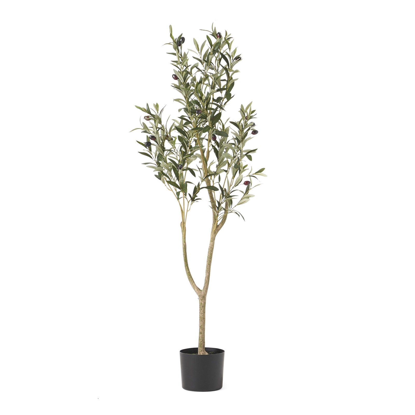 4′ x 1.5′ Artificial Tabletop Olive Tree, Green