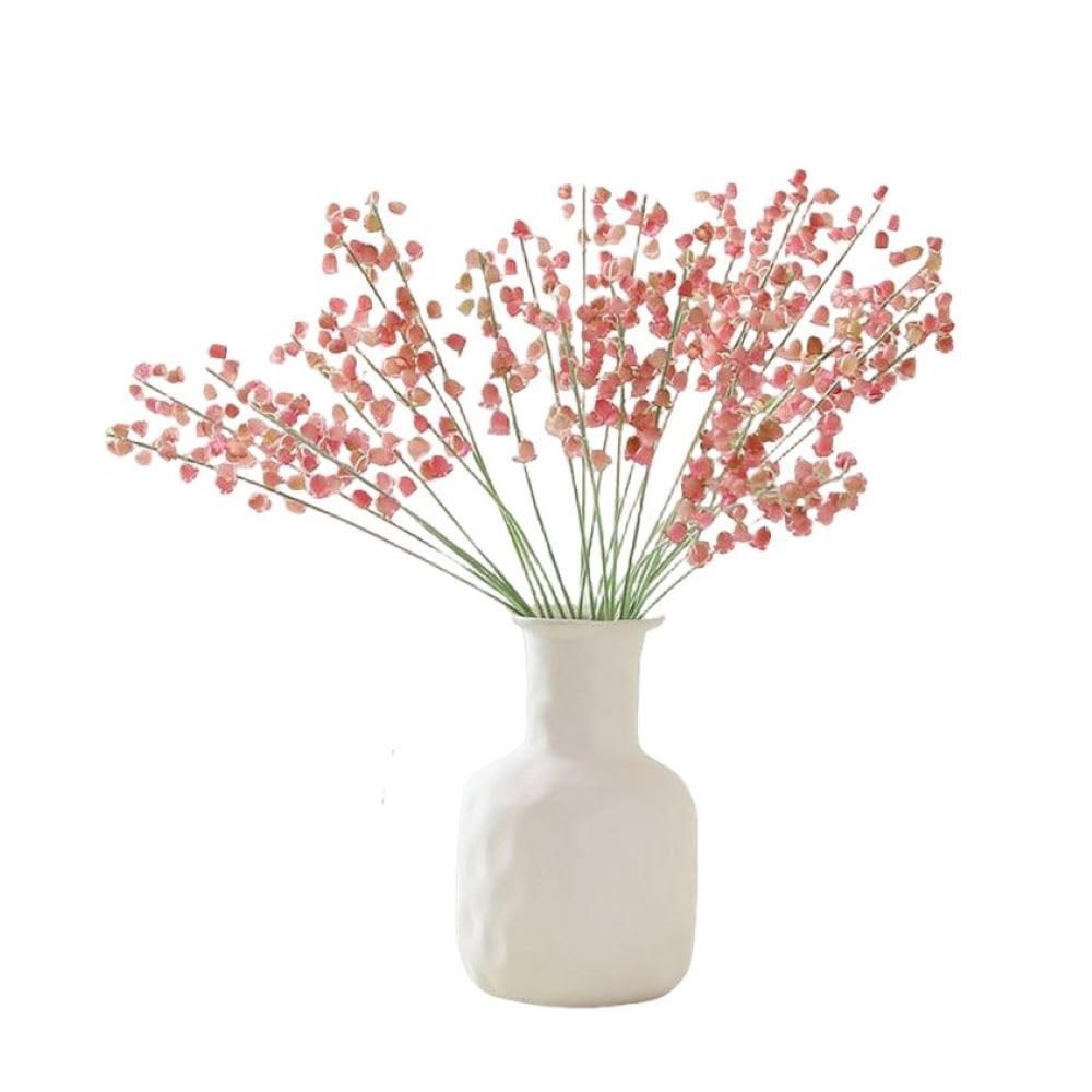 Artificial Lily of the Valley Flowers, Pink, 14 Stems