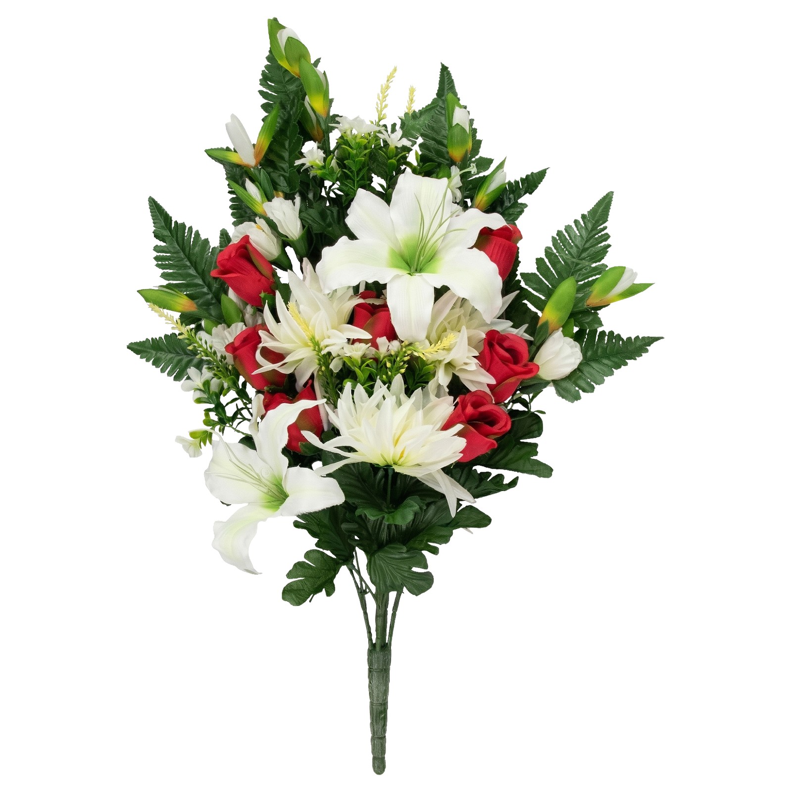 Allstate 26″ Dahlia, Lily and Rose Artificial Silk Floral Half Bouquet