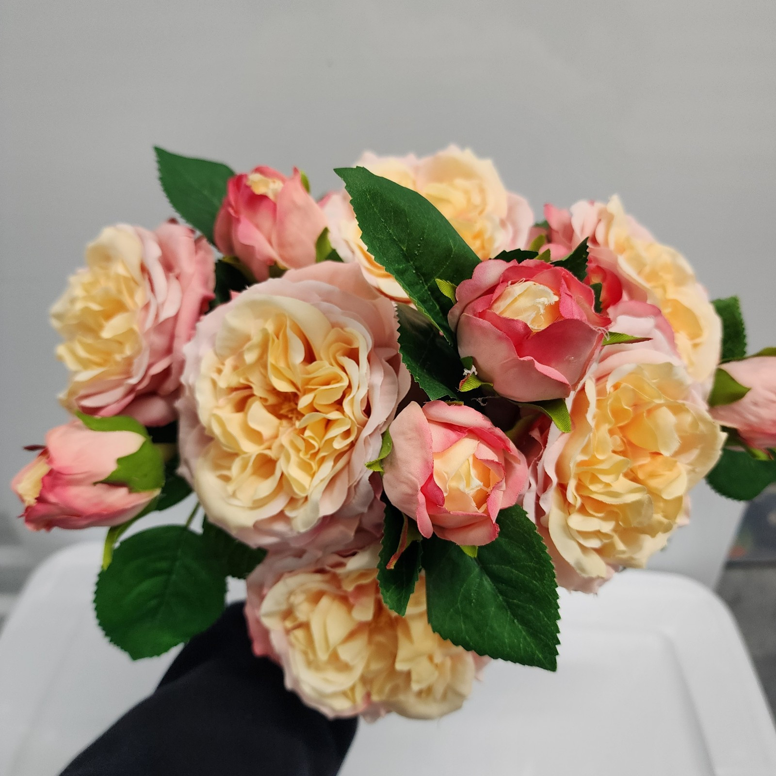 Raz Imports 14″ PINK GARDEN ROSE SPRAY Home Decor, Wedding Decor, Quinciañera