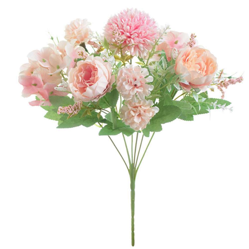1/2PCS Artificial Silk Peony Fake Flowers Bunch Bouquet Home Wedding Party Decor