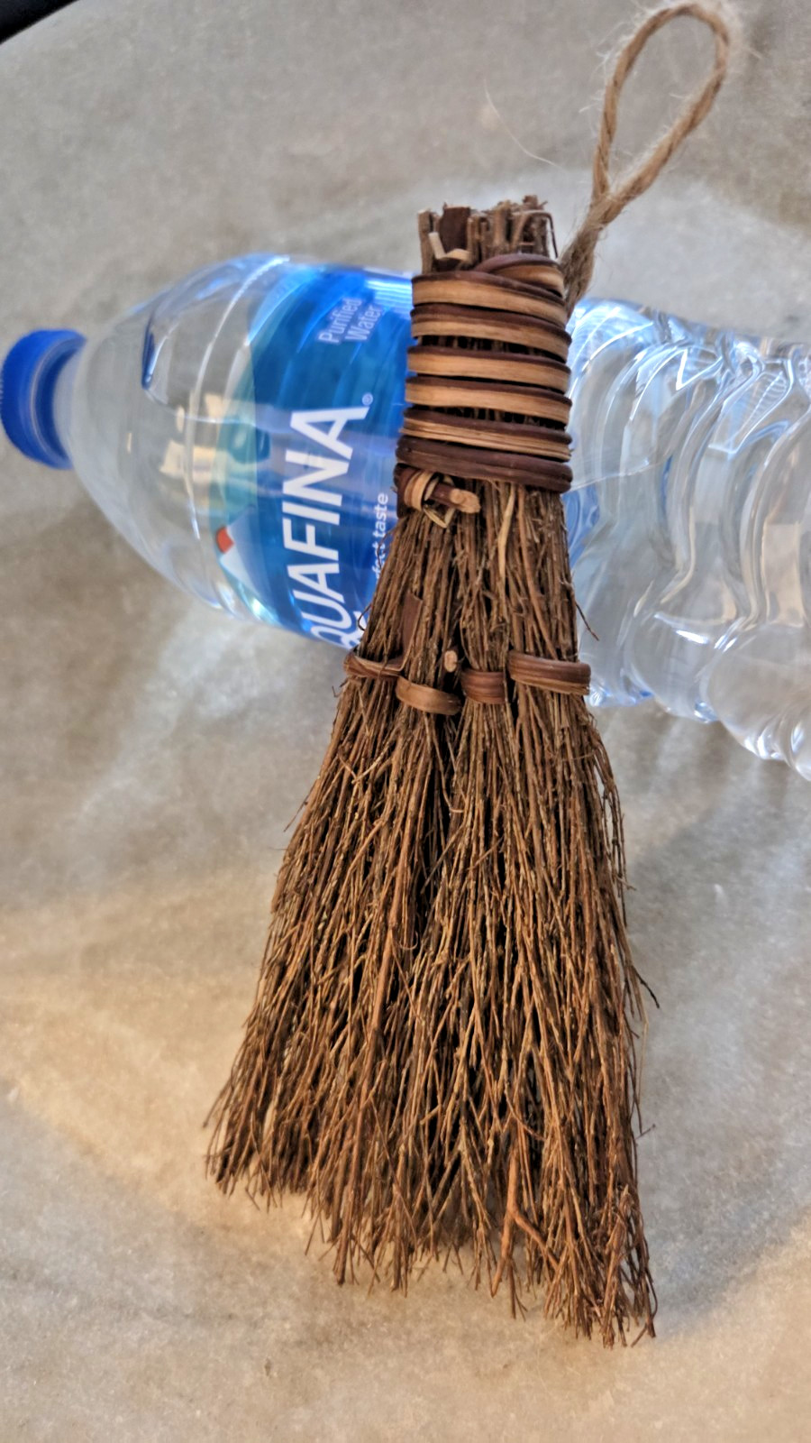 Whisk Mini Cinnamon Scented Broom 6 Inch Rustic Twig Mini Cleaning Decor