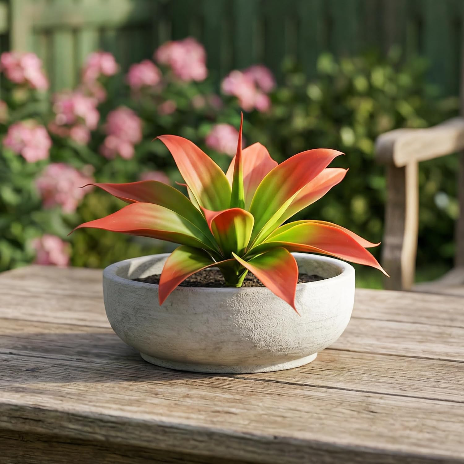 14.2″ Artificial Agave Plants – 2 Pack Faux Greenery for Indoor & Outdoor Decor