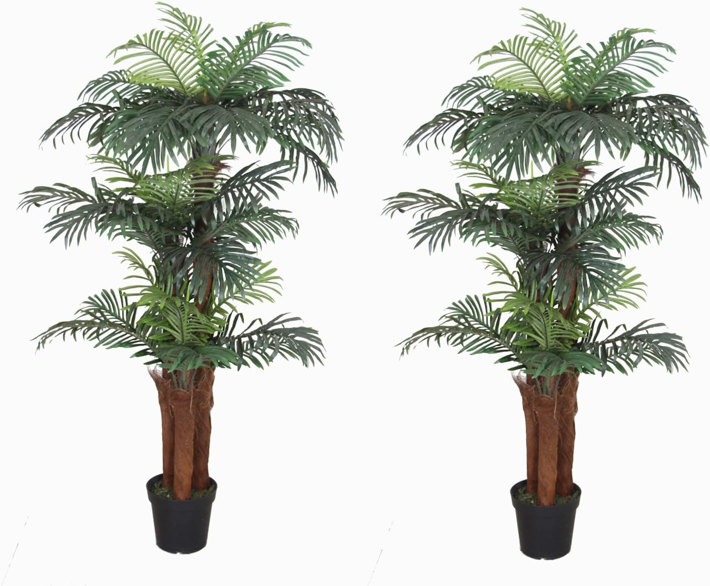 Vivid Green 6′ Tropical Palm Tree – UV Protected Silk Plant for Indoor/Outdoor