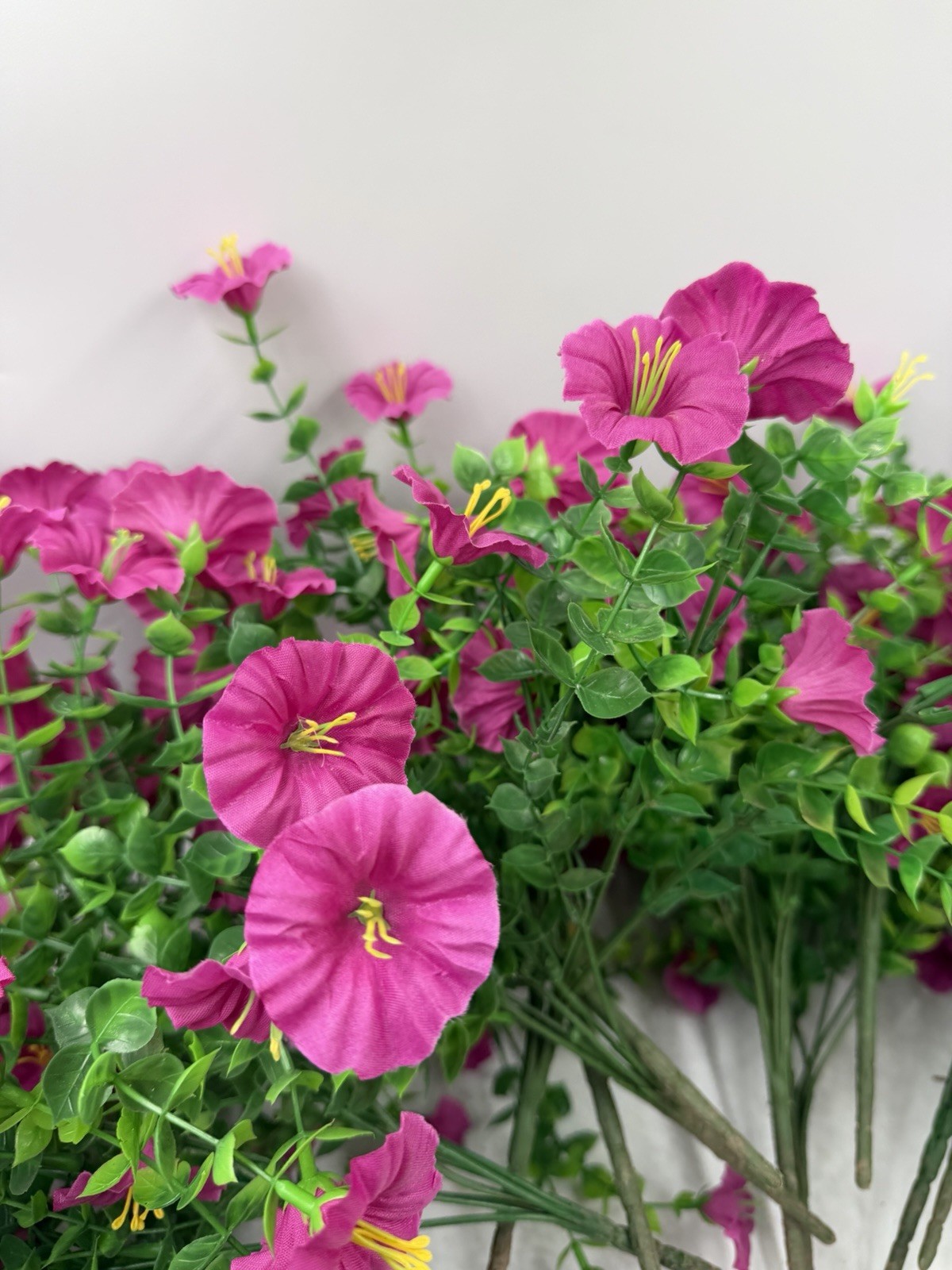 12 Pcs Artificial Hanging Calibrachoa (Million Bells) Pink Floral Arrangement