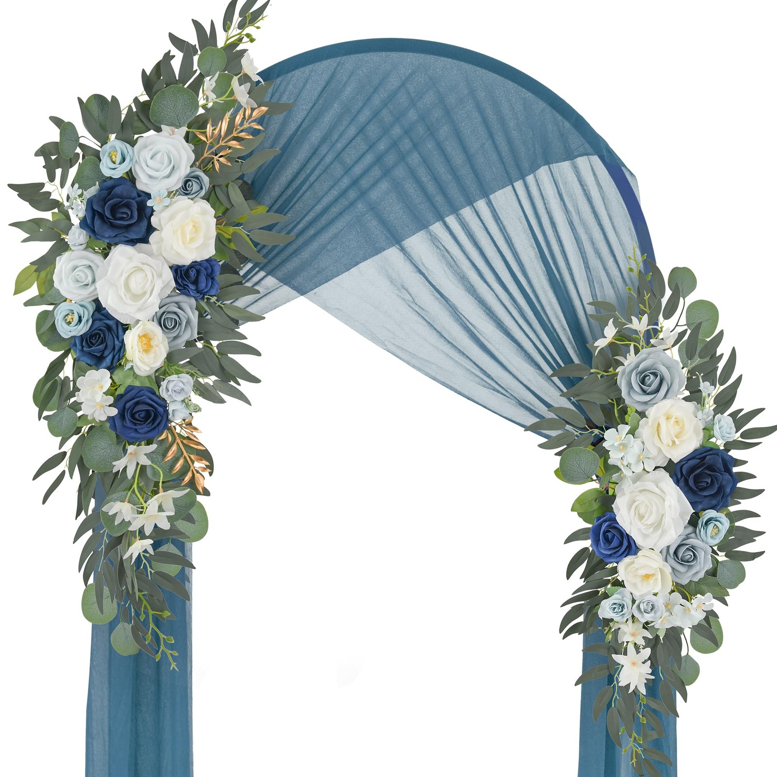 Wedding Arch Flowers Pack of 2 Artificial Silk Large Flower Swag Welcome Sign…