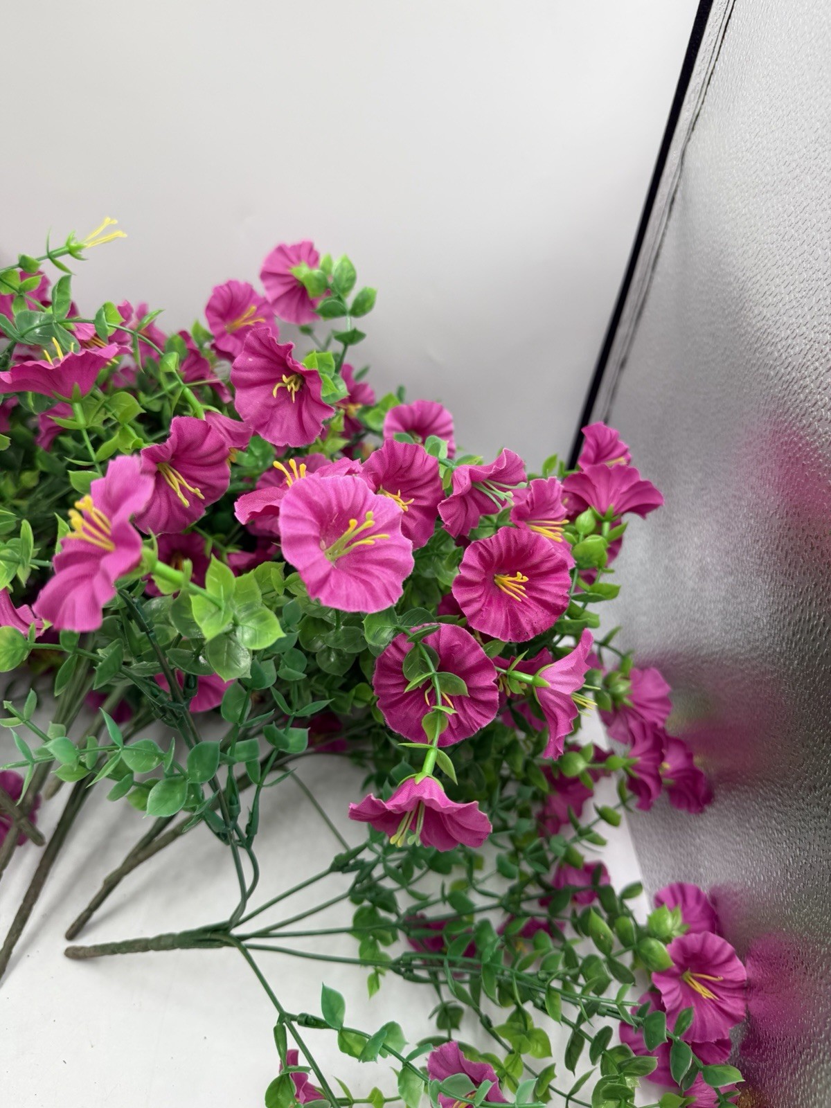 12 Pcs Artificial Hanging Calibrachoa (Million Bells) Pink Floral Arrangement