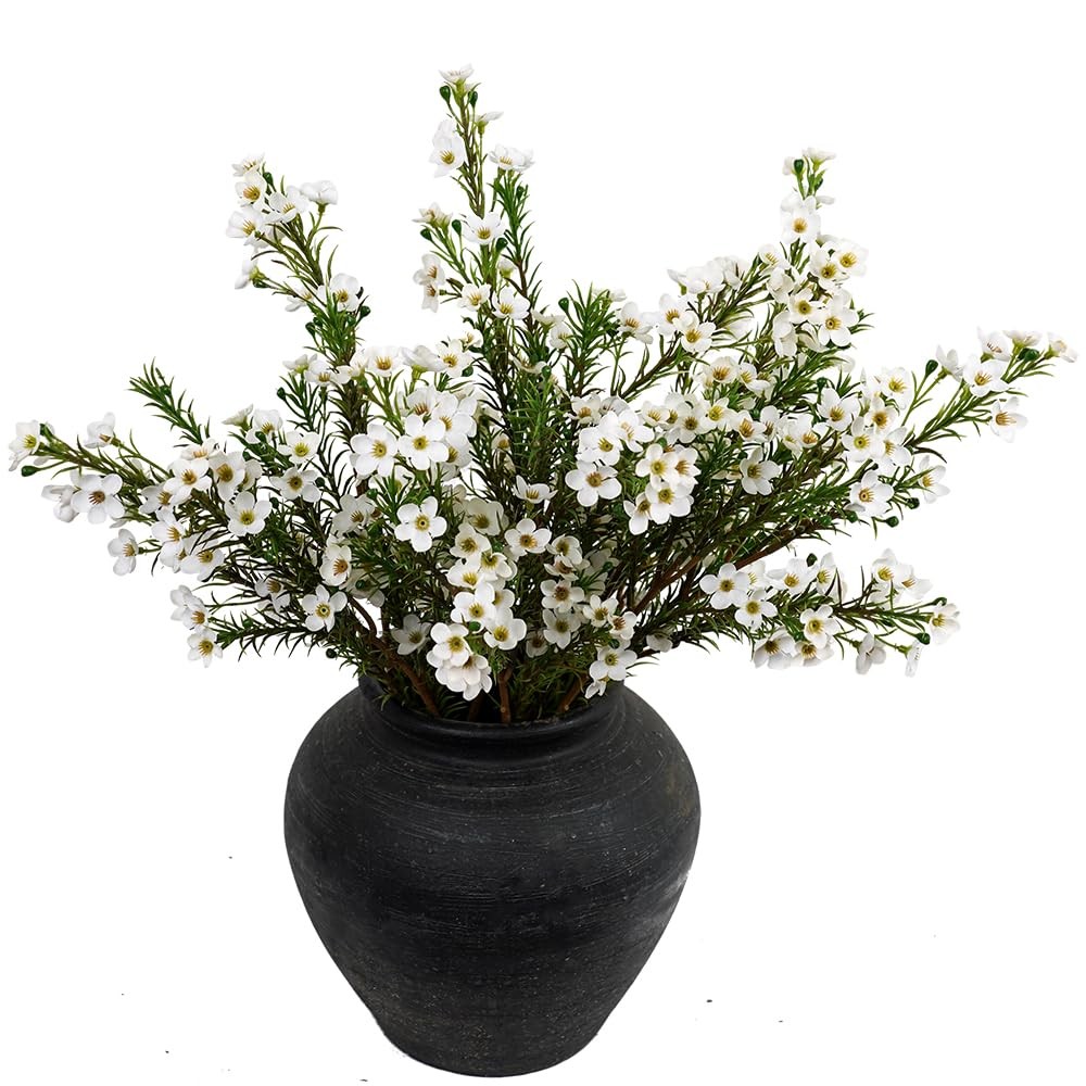 Artificial Flowers for Decoration, 6Pcs 26inch White Wintersweet Fake Flowers…