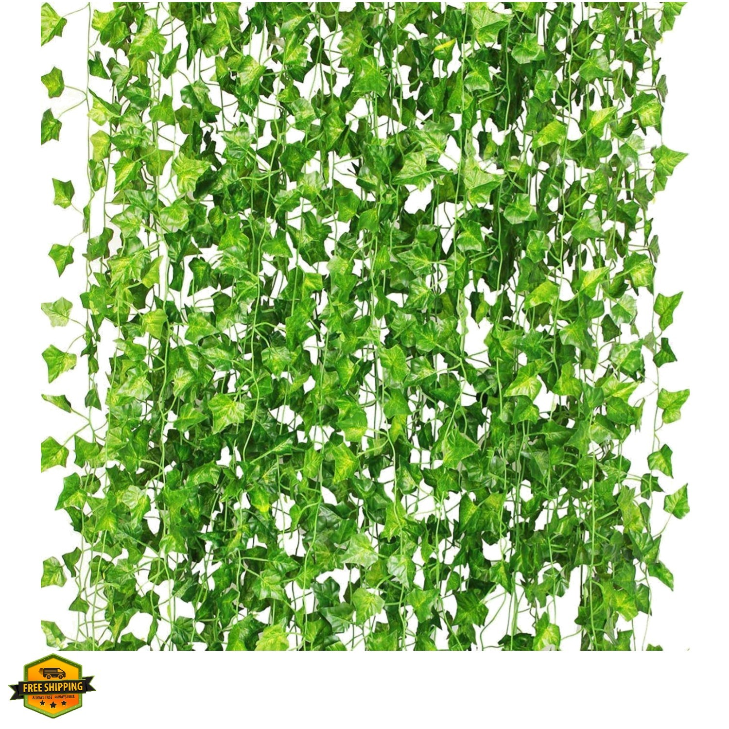 12 Pack 84Ft Artificial Ivy Garland, Fake Vines UV Resistant Greenery Leaves …