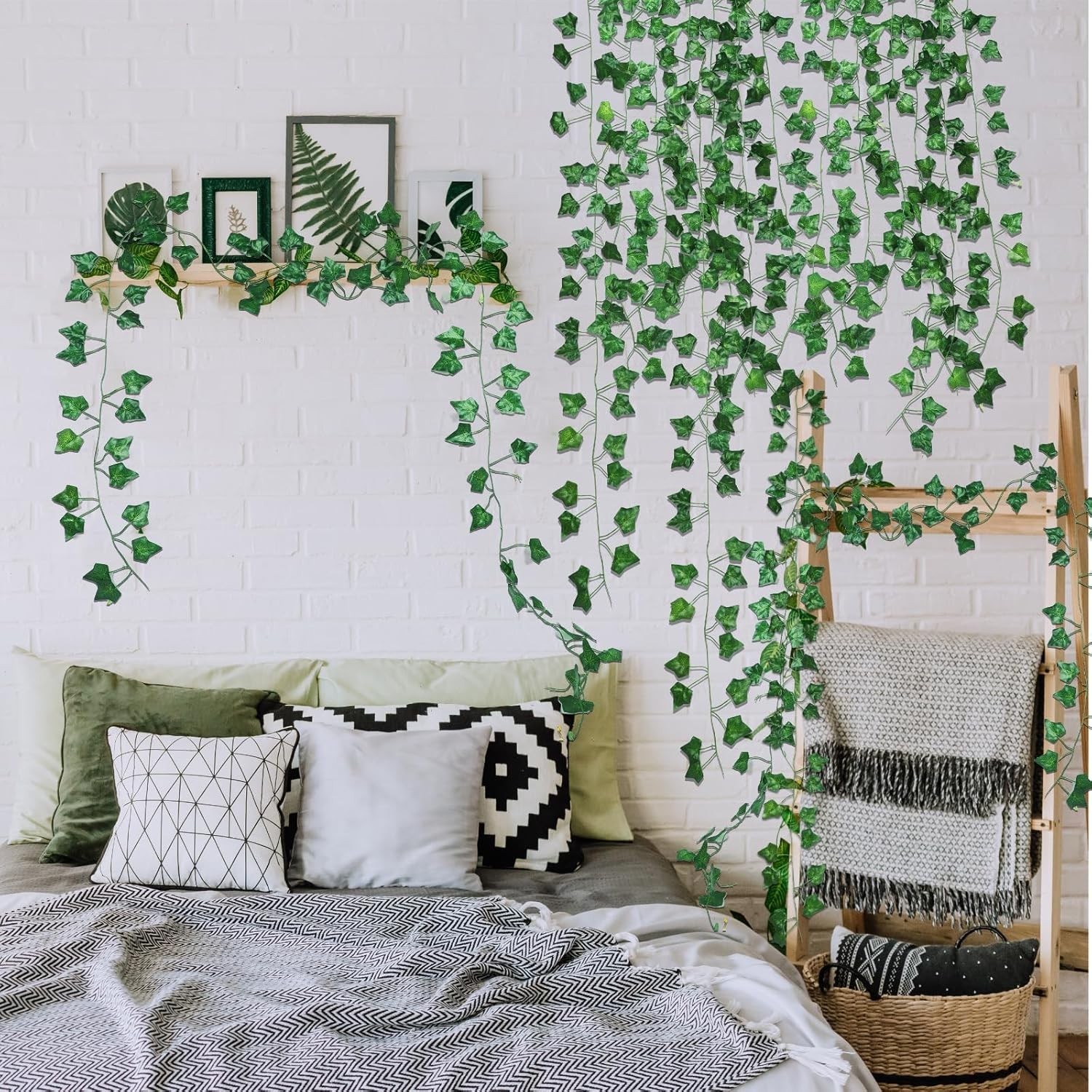 Fake Vines for Room Decor 24 Pack 168ft Artificial Ivy Greenery Garland for B…
