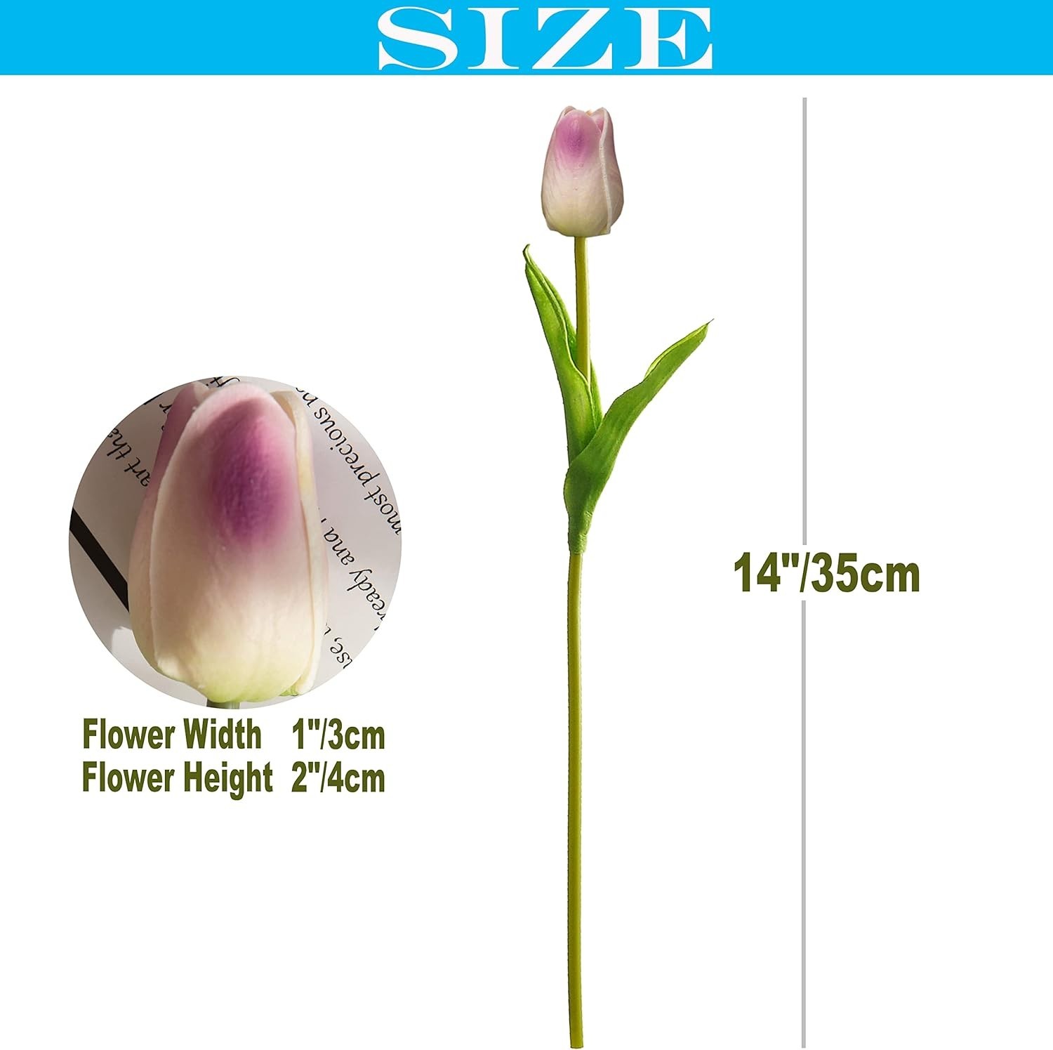 30 Realistic Artificial Tulips in Soft Purple – Perfect for Weddings & Home