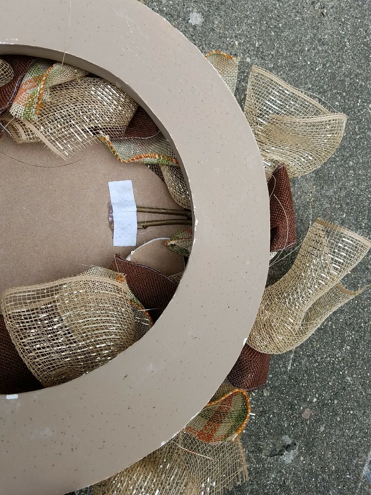 Welcome Friends Fall Football Wreath