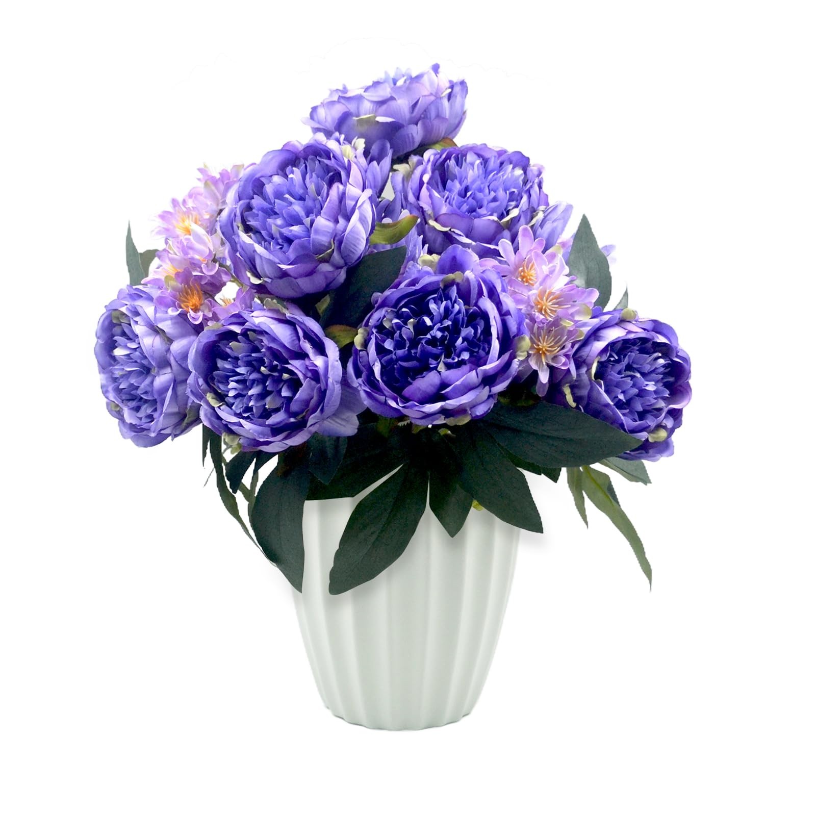 Peonies Artificial Flowers, Fake Peony Bouquet, Realistic Faux Peony Silk Flo…