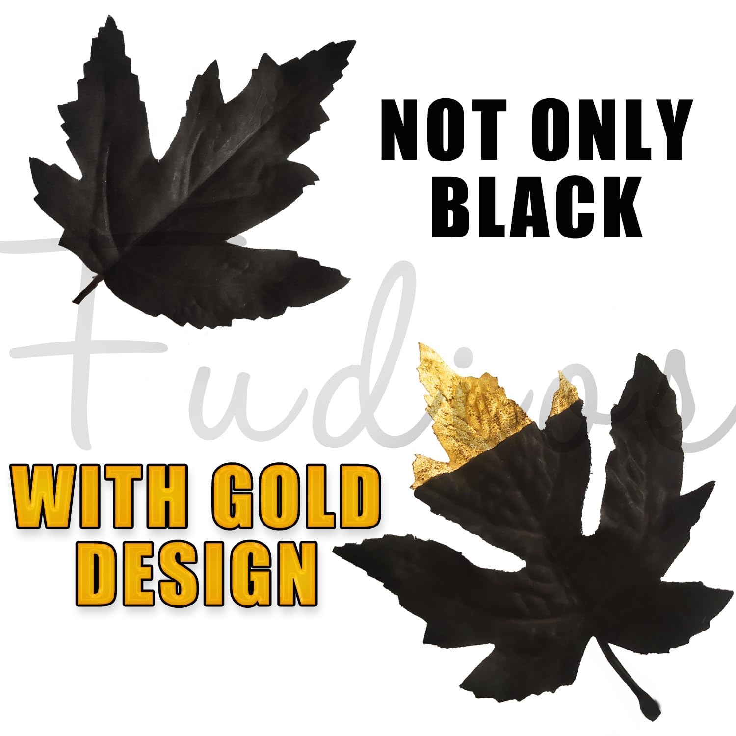 Halloween Black Branch Lights with Maple Leaves 120LED 32IN Battery Operated …