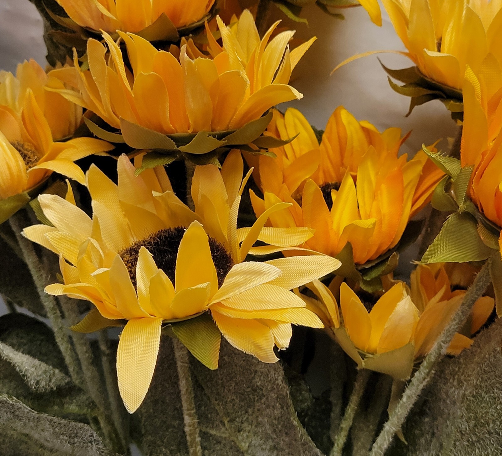 6ct Ashland Faux Flowers Yellow Sunflower Lot Stems Picks Craft DIY Fall Harvest