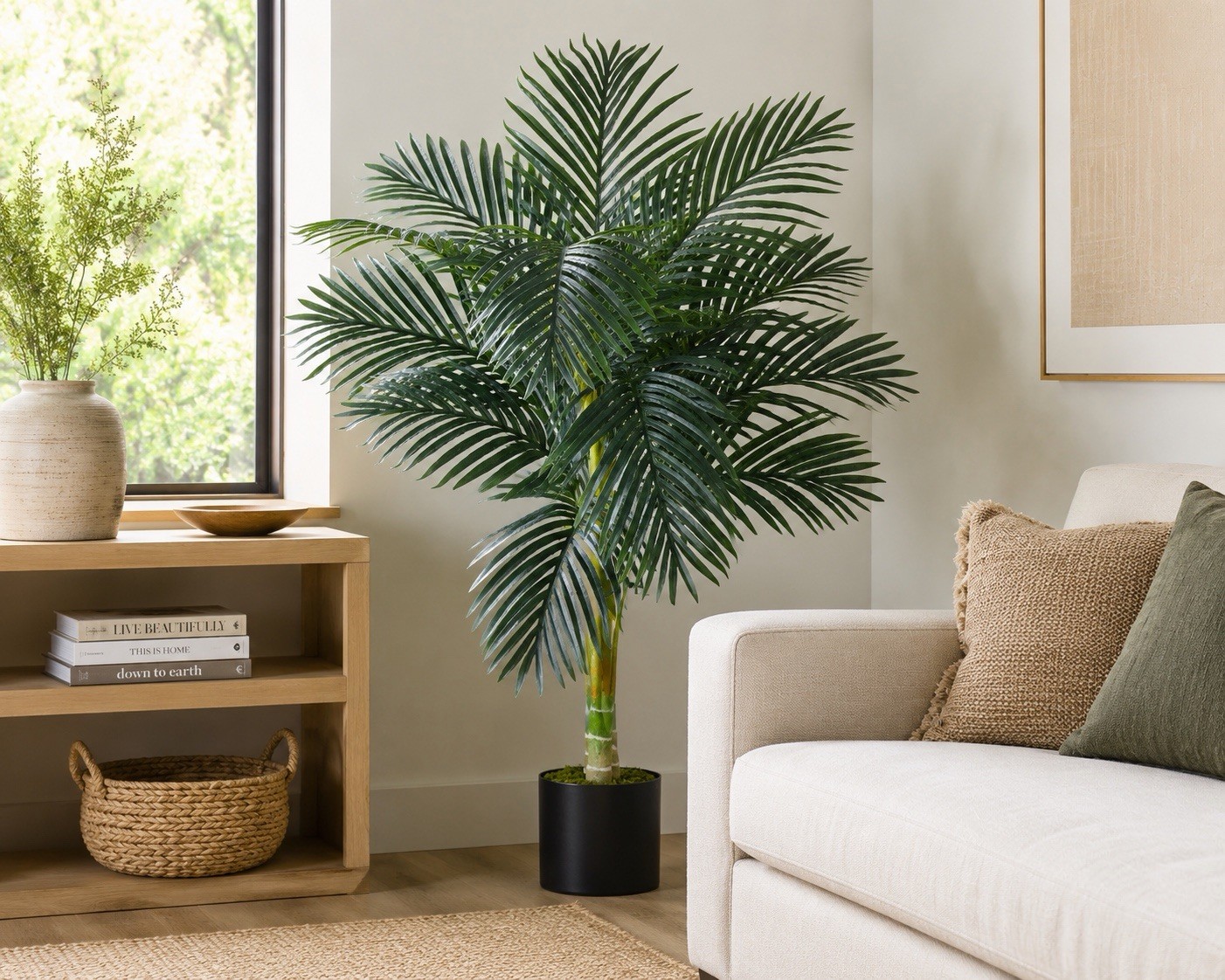 4’ Artificial Golden Cane Palm Tree