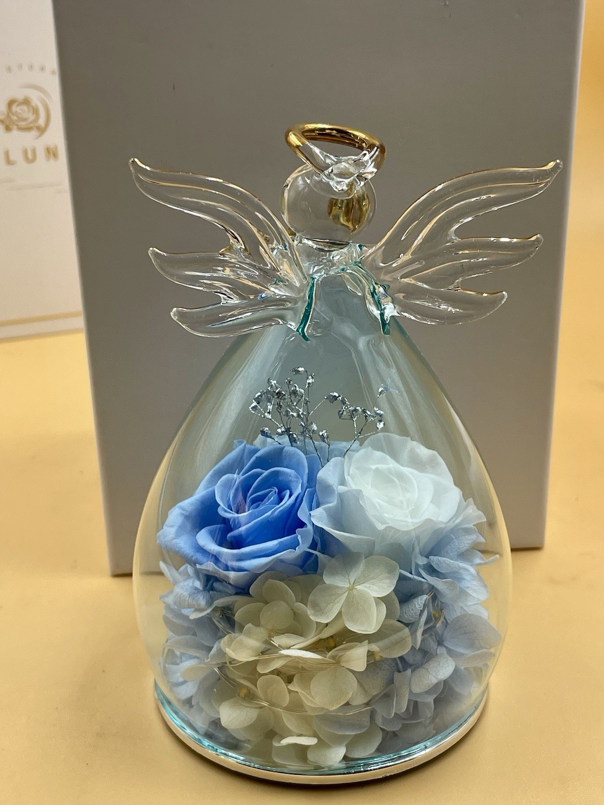 ANLUNOB The Only Eternal Rose- Blue – Great gift for Mom, Grandmother, Sister