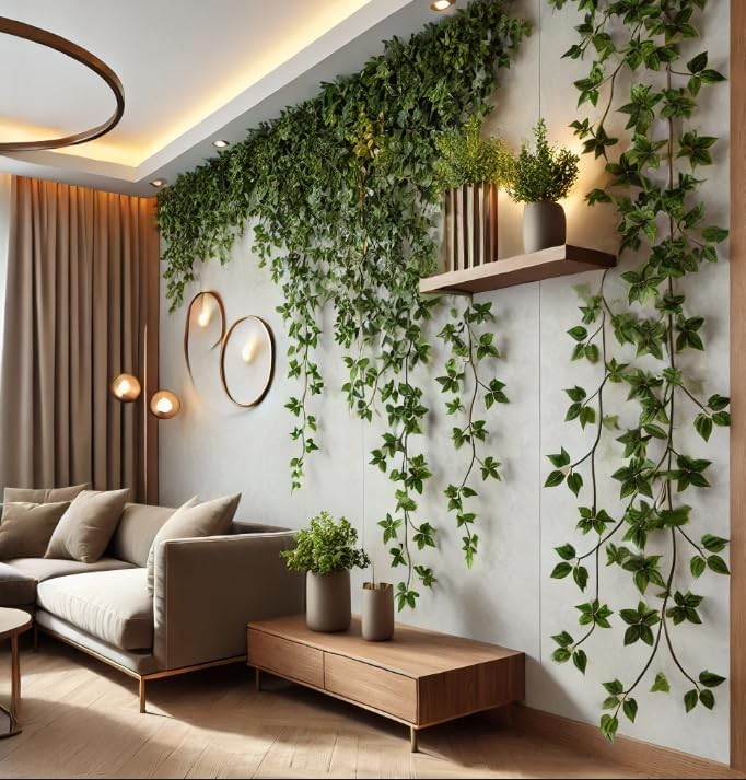 Faux Ivy Garland 12PCS 84FT Artificial Hanging Vine Wall Decor for Home Garden