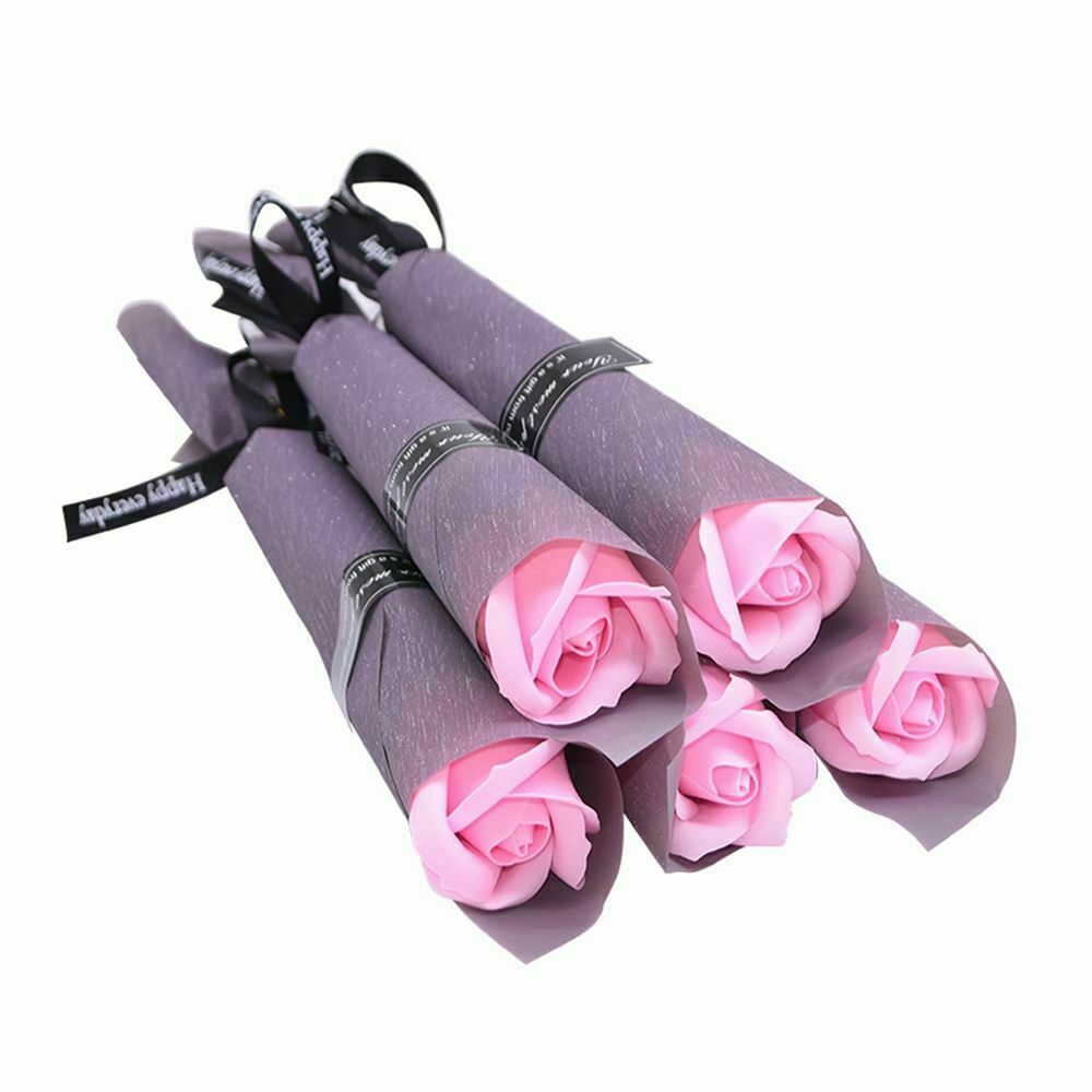 5pcs Soap Rose Artificial Flower Girl Friend Valentine’s Day Gift Anniversary