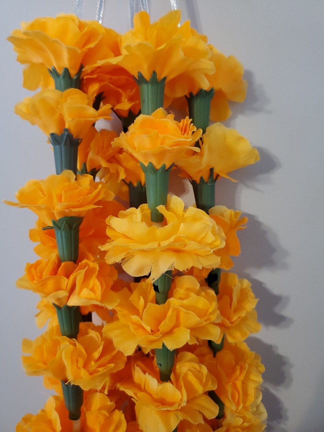 5 Pc Set Artificial Marigold Flower Garlands Diwali Indian Wedding Decoration