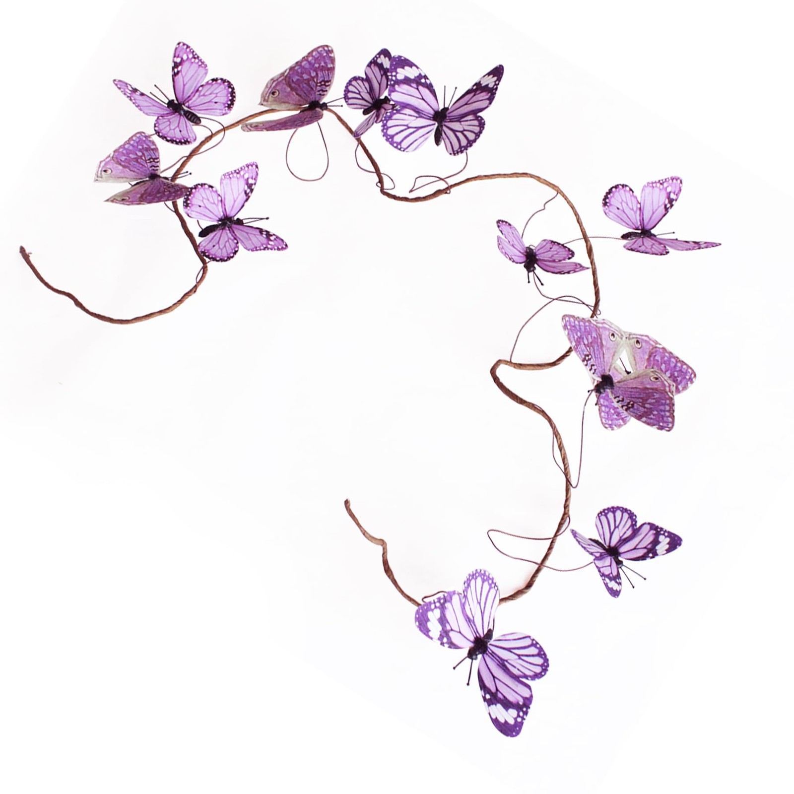 Artificial Butterfly Garland, Fake Butterfly Decorative Vines, DIY 3D Unique …