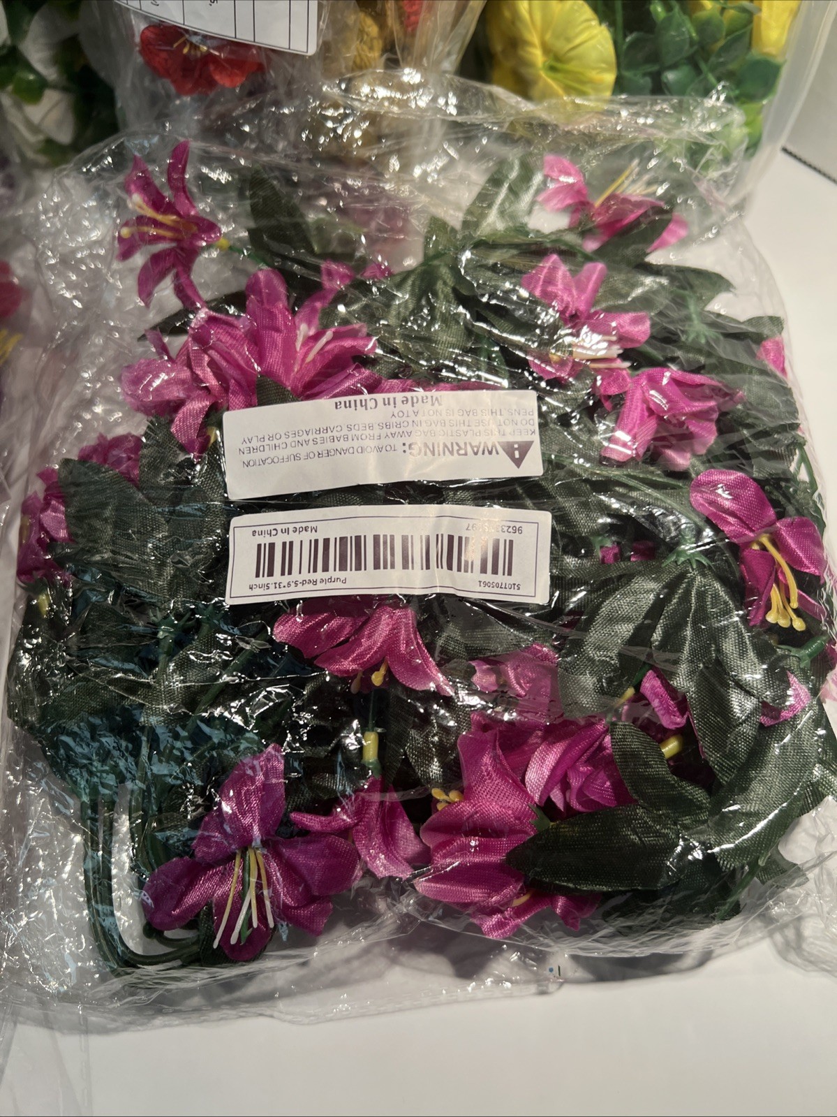 15 pc New Assorted Artificial Flowers Indoors Outdoors Spring Decoration Basket