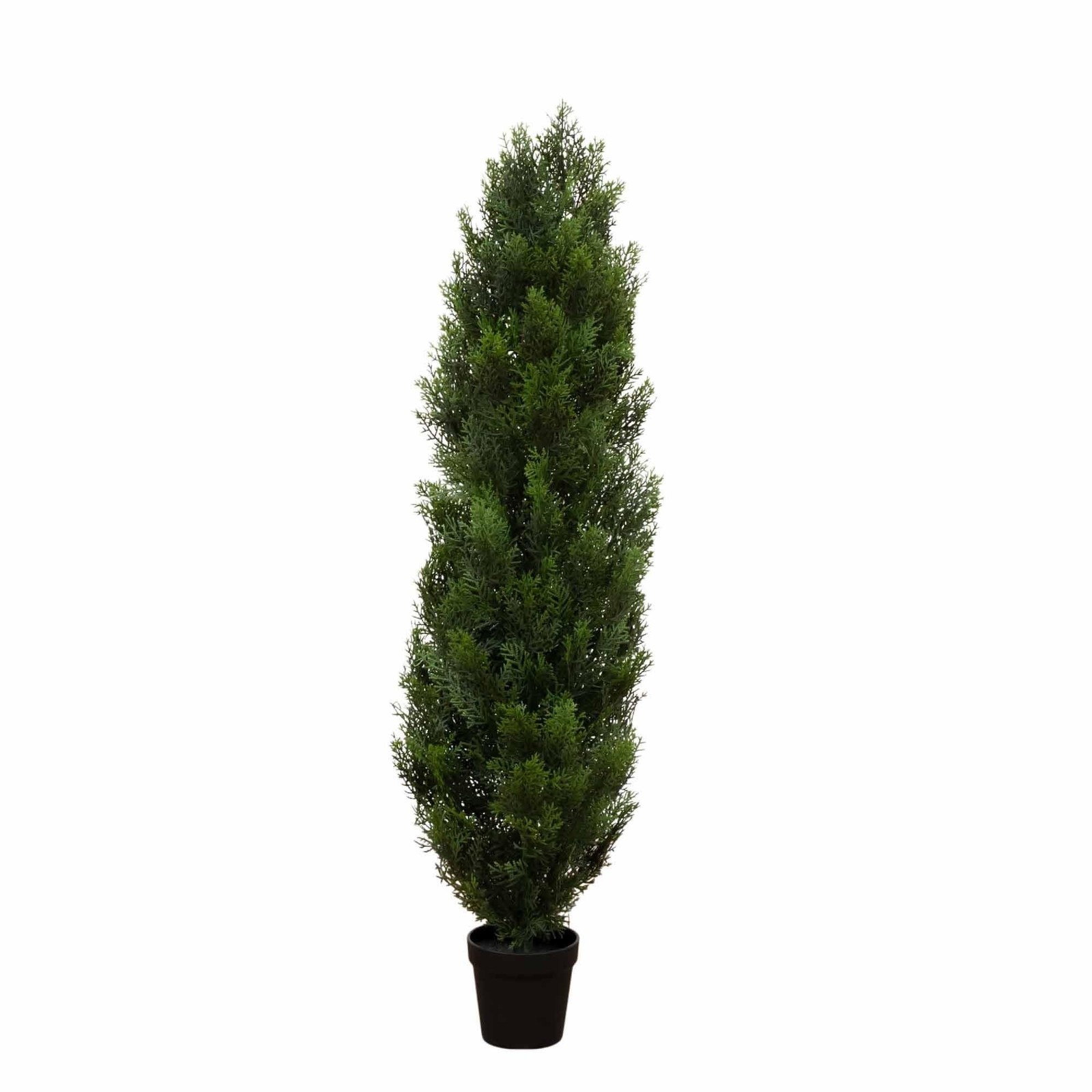Nearly Natural 4ft Faux Cedar Tree with Nursery Planter – UV Resistant Artifi…