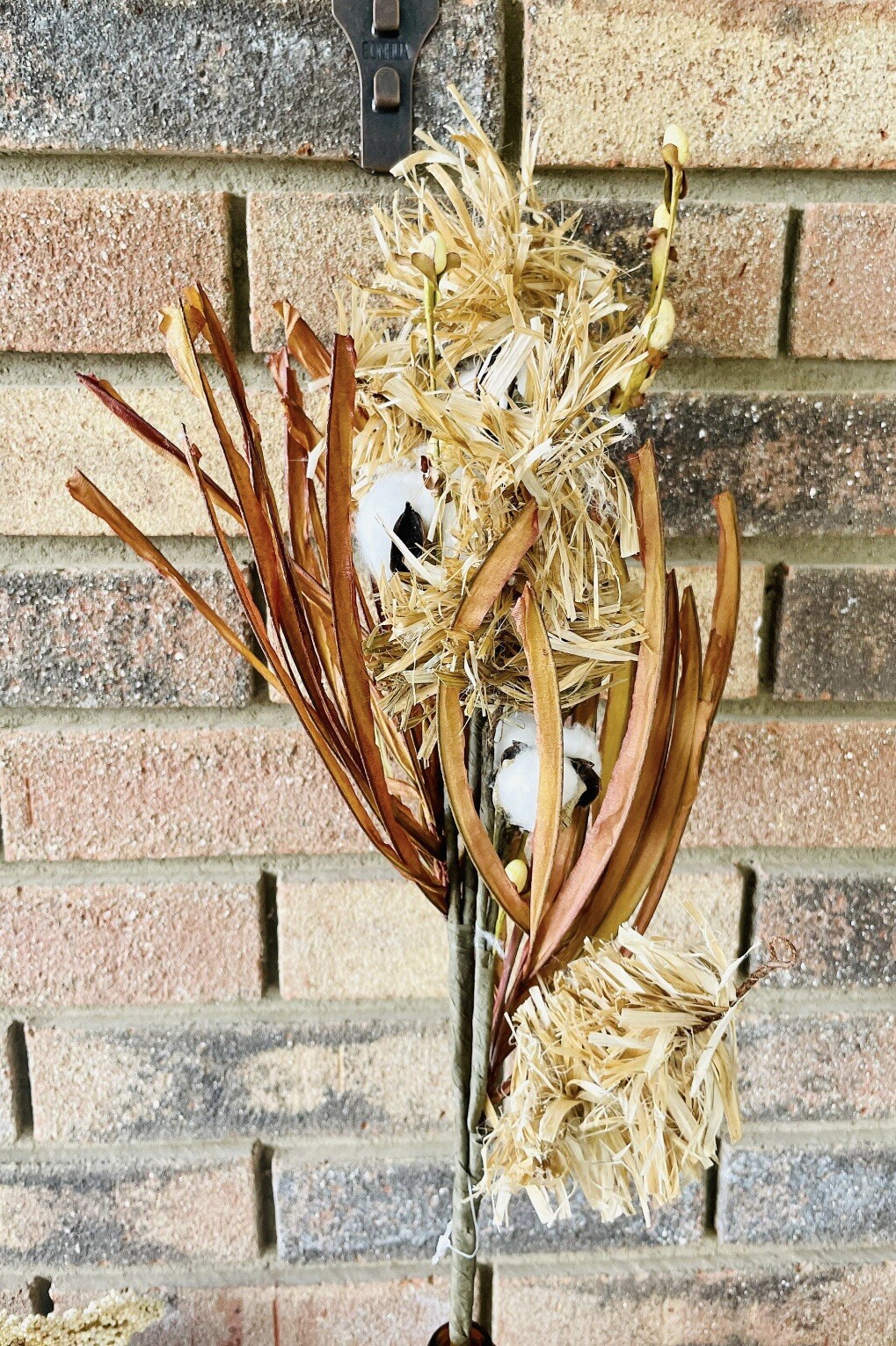 Cotton & Fall Grass Branch, 28” NEW Floral Arrangements Craft Supply