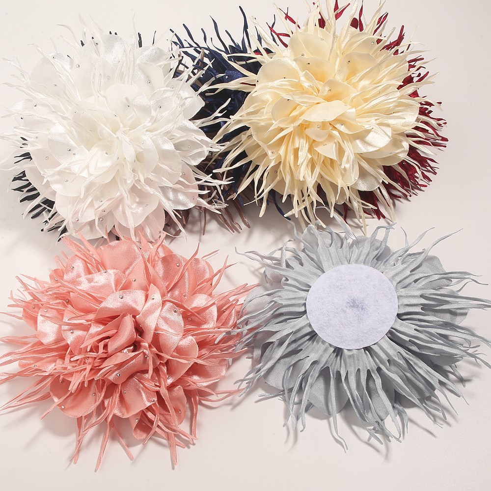 With Beard Edge 15.5CM New Women’s Flower for Brooch Tassel Beads Handmade Craft