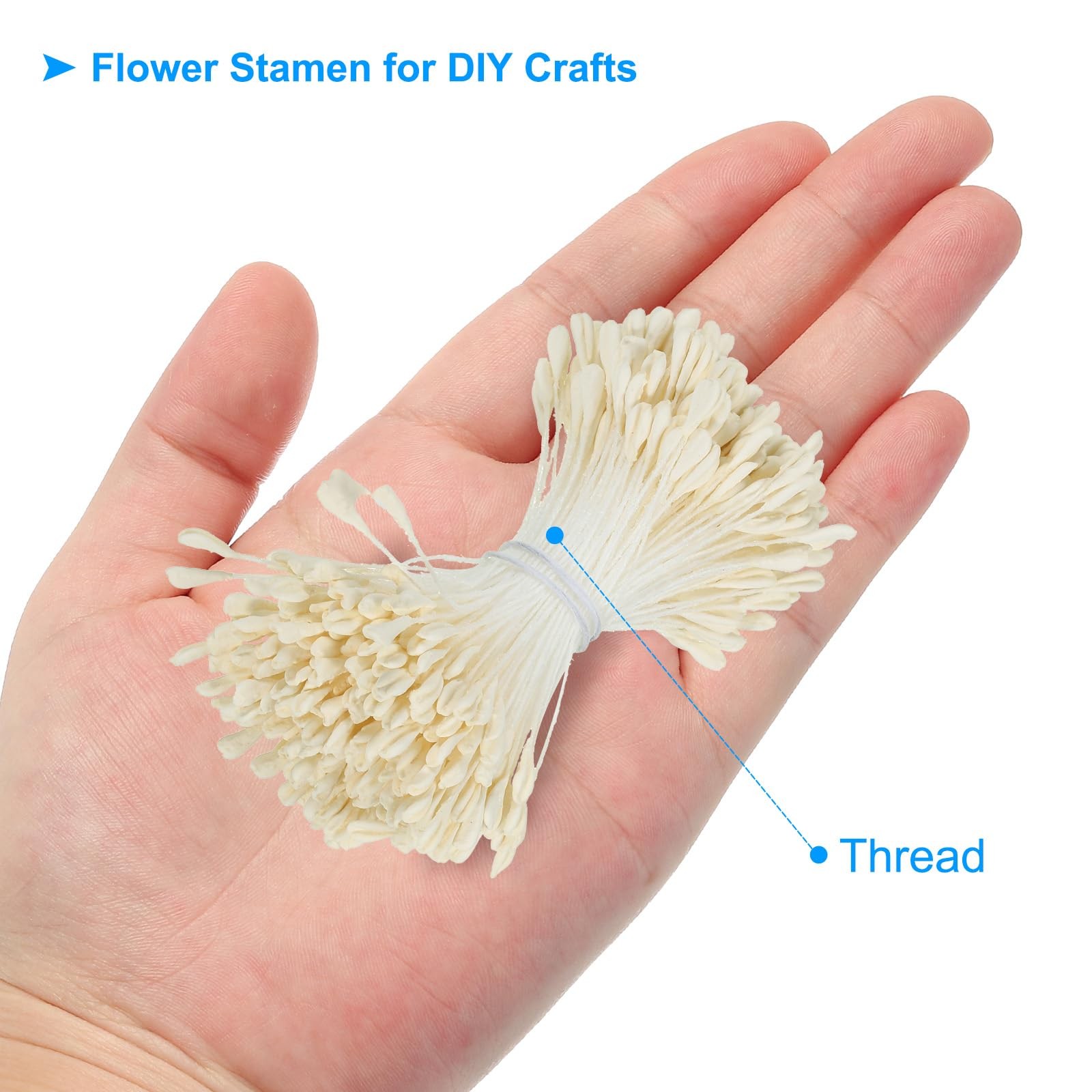 2.5mm Double Heads Flower Stamen, 680 Pcs Artificial Flower Stamen Pistil Mat…