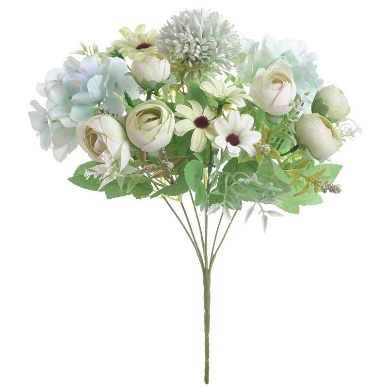 Silk Peony Artificial Fake Flowers Bunch Bouquet Home Wedding Party Decor