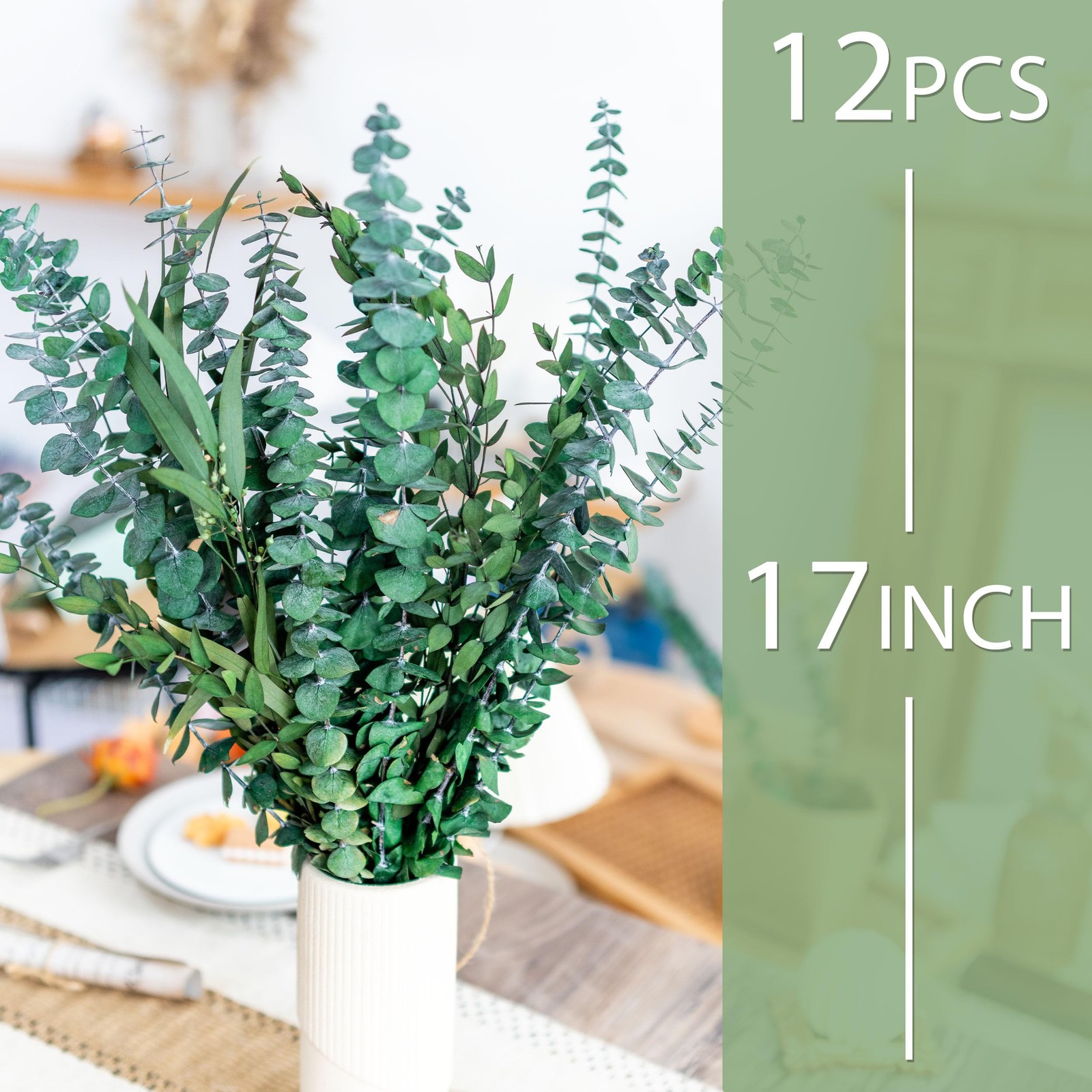 3kinds Natural Eucalyptus Stems 12PCS – 17inch Eucalyptus Set for Shower Bund…
