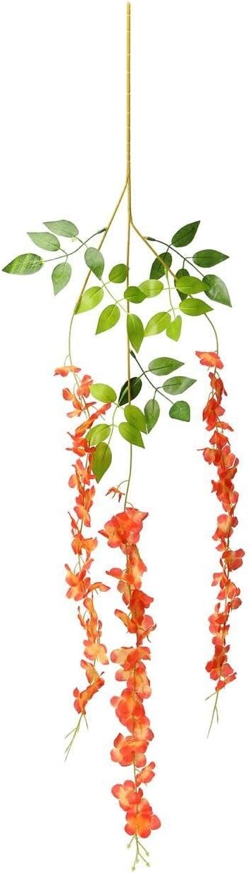 Fermus 24 Pack Artificial Wisteria Hanging Flowers Garland Fake Wisteria Vine fo
