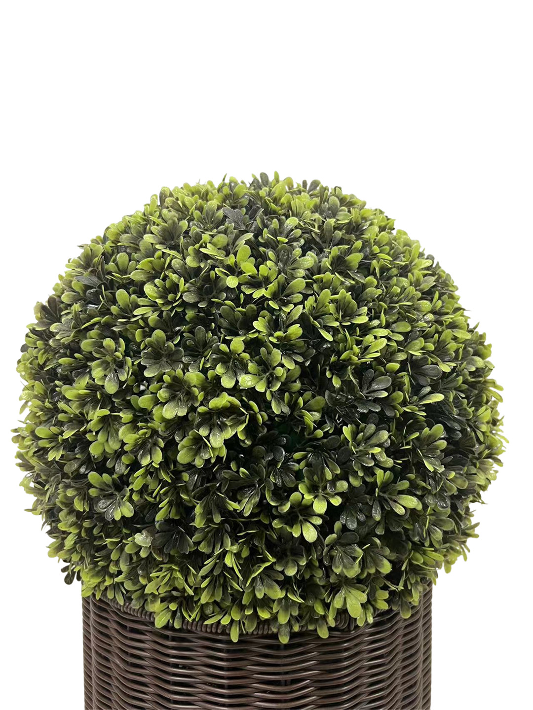 20 inch Artificial Faux Grass Spherical Ball Woven Pot Decoration Outdoor&Indoor