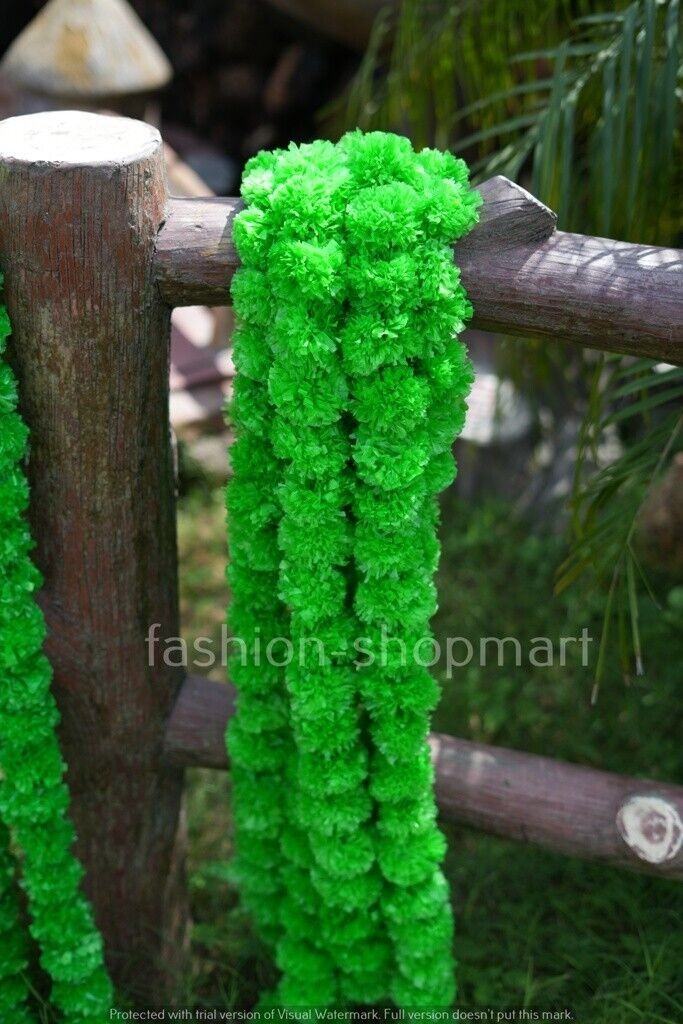 10 PC Artificial marigold indian Event Wedding Flower Garlands Vine Decorative